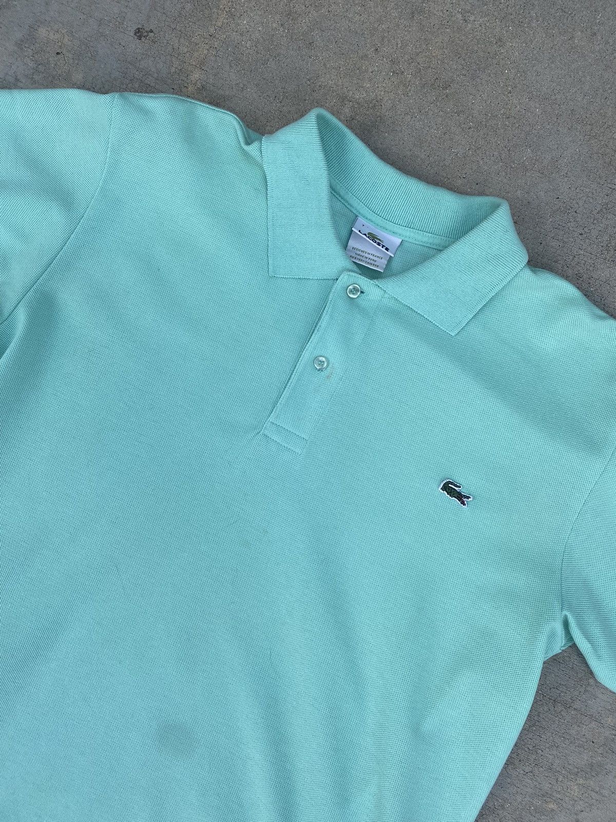 Lacoste × Vintage 90s Vintage Lacoste Single Stitched Polo Shirt Size US L / EU 52-54 / 3 - 2 Thumbnail