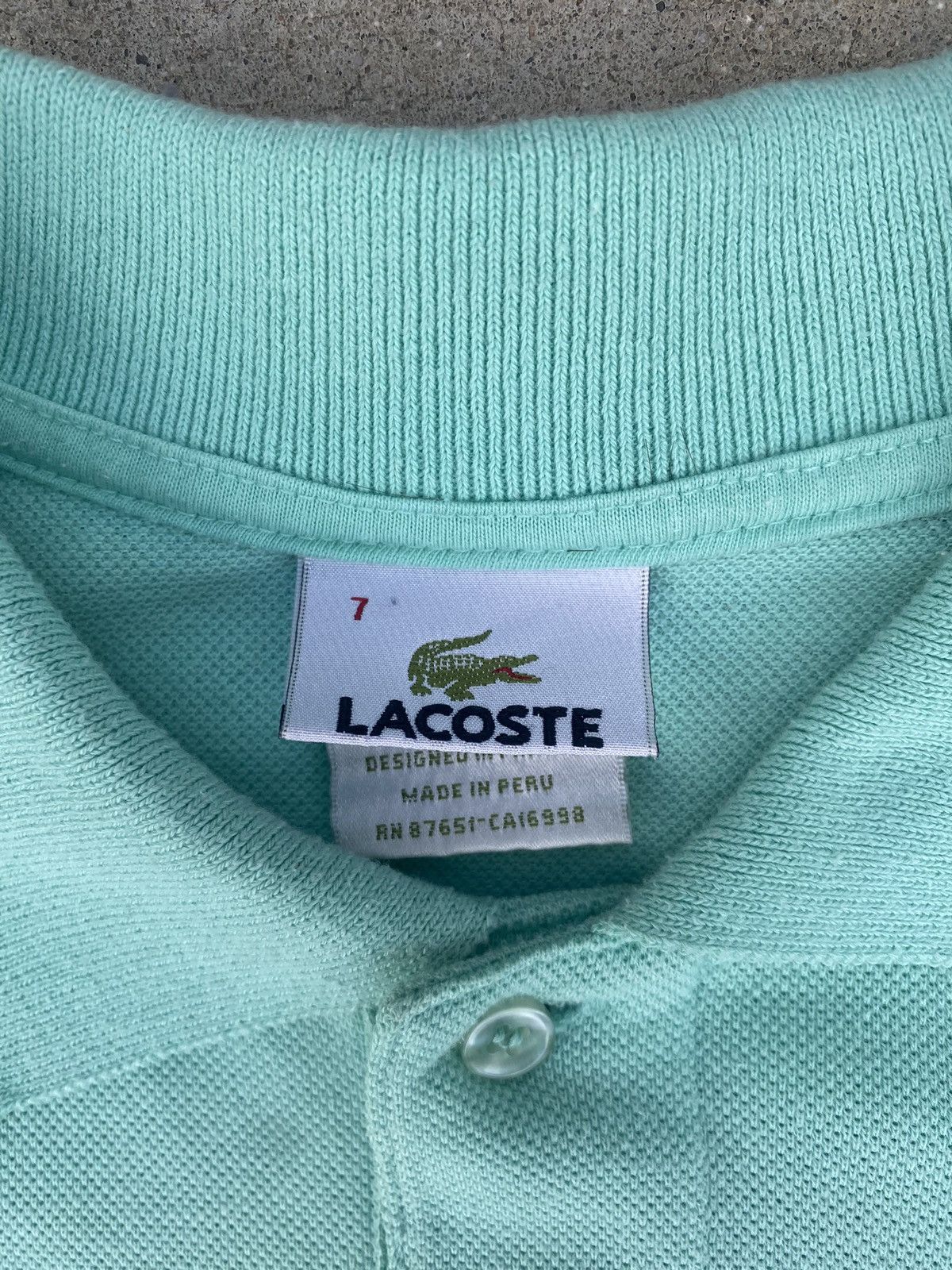 Lacoste × Vintage 90s Vintage Lacoste Single Stitched Polo Shirt Size US L / EU 52-54 / 3 - 4 Thumbnail