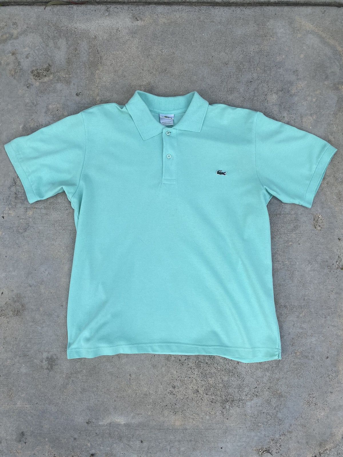 Lacoste × Vintage 90s Vintage Lacoste Single Stitched Polo Shirt Size US L / EU 52-54 / 3 - 1 Thumbnail