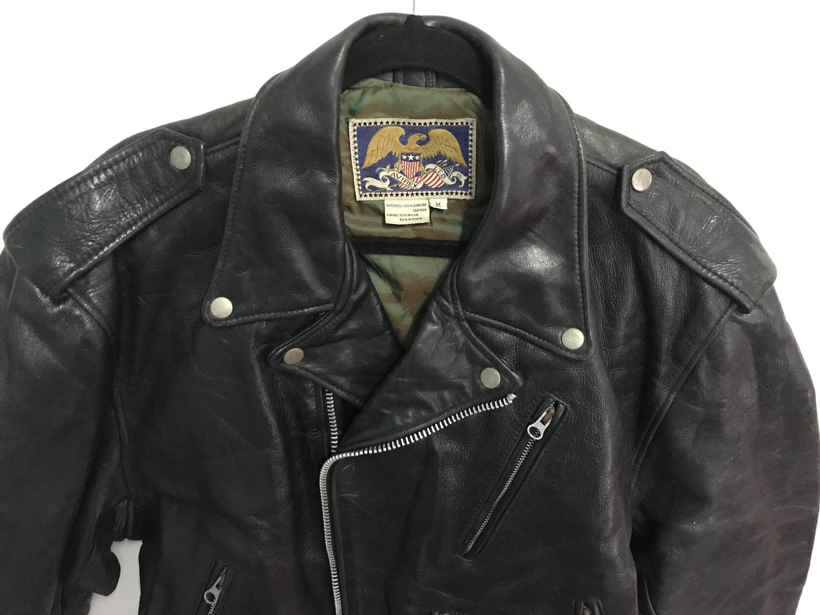 Avirex × Vintage Vintage Avirex Korean War Motorcycle Leather Jacket Size US L / EU 52-54 / 3 - 6 Thumbnail