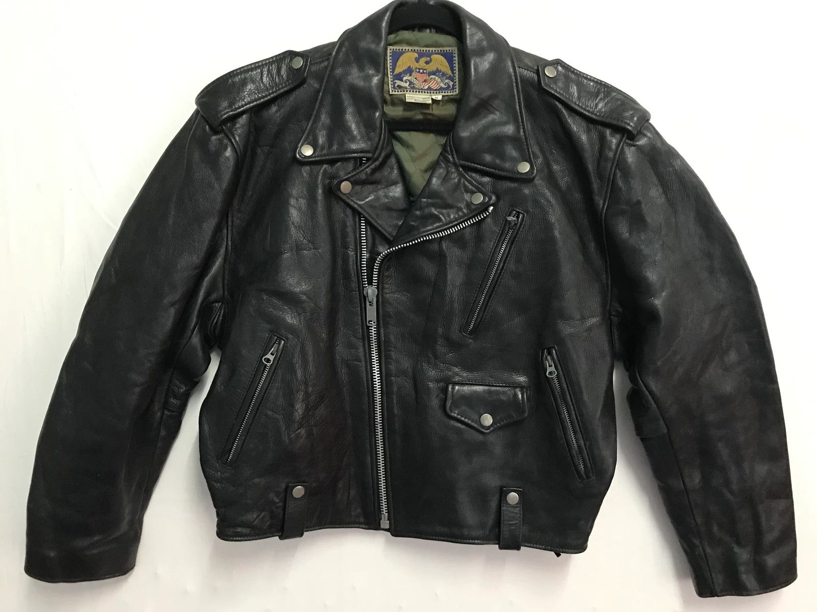 Vintage Avirex Korean War Motorcycle Leather Jacket