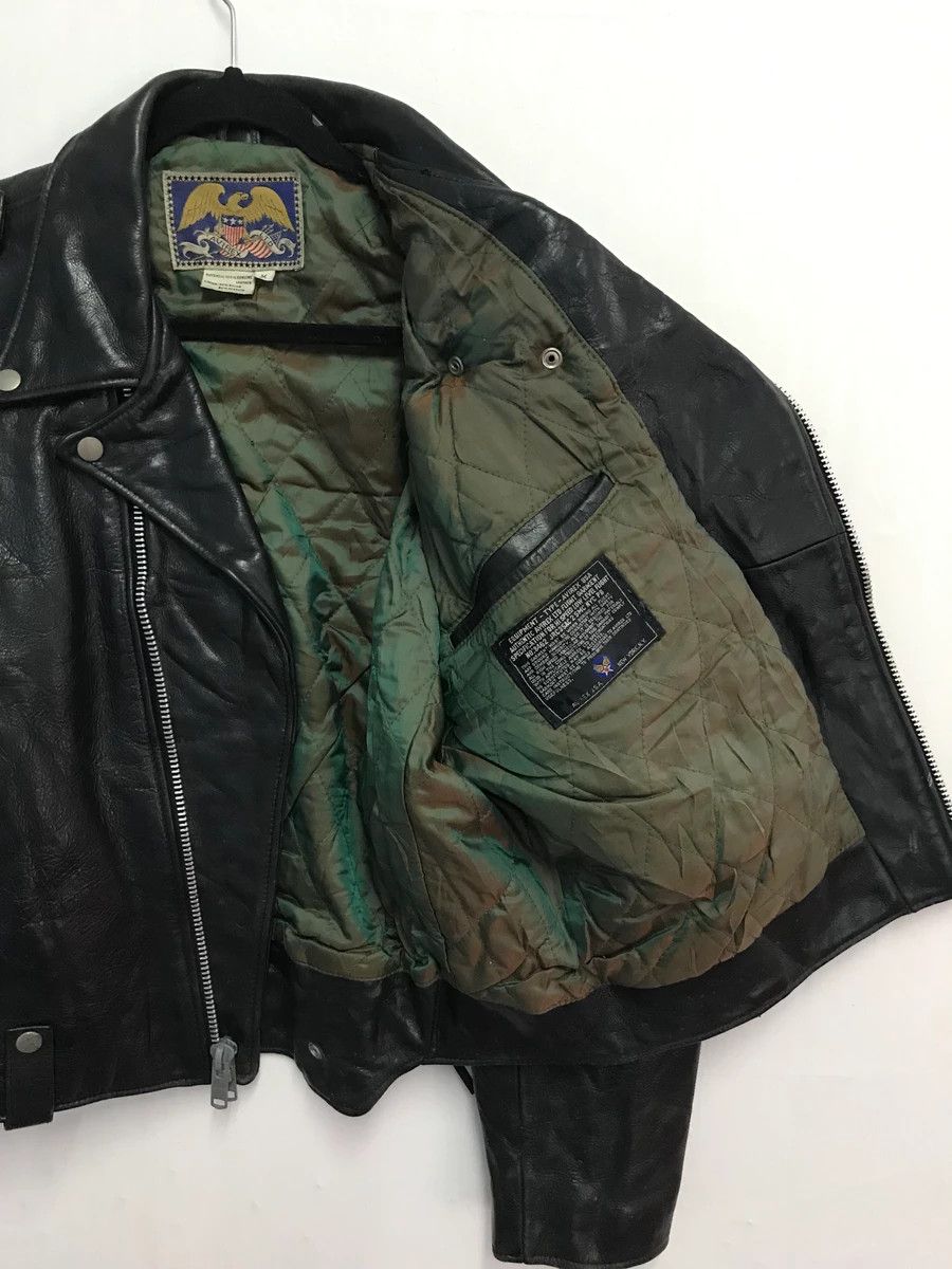 Avirex × Vintage Vintage Avirex Korean War Motorcycle Leather Jacket Size US L / EU 52-54 / 3 - 3 Thumbnail