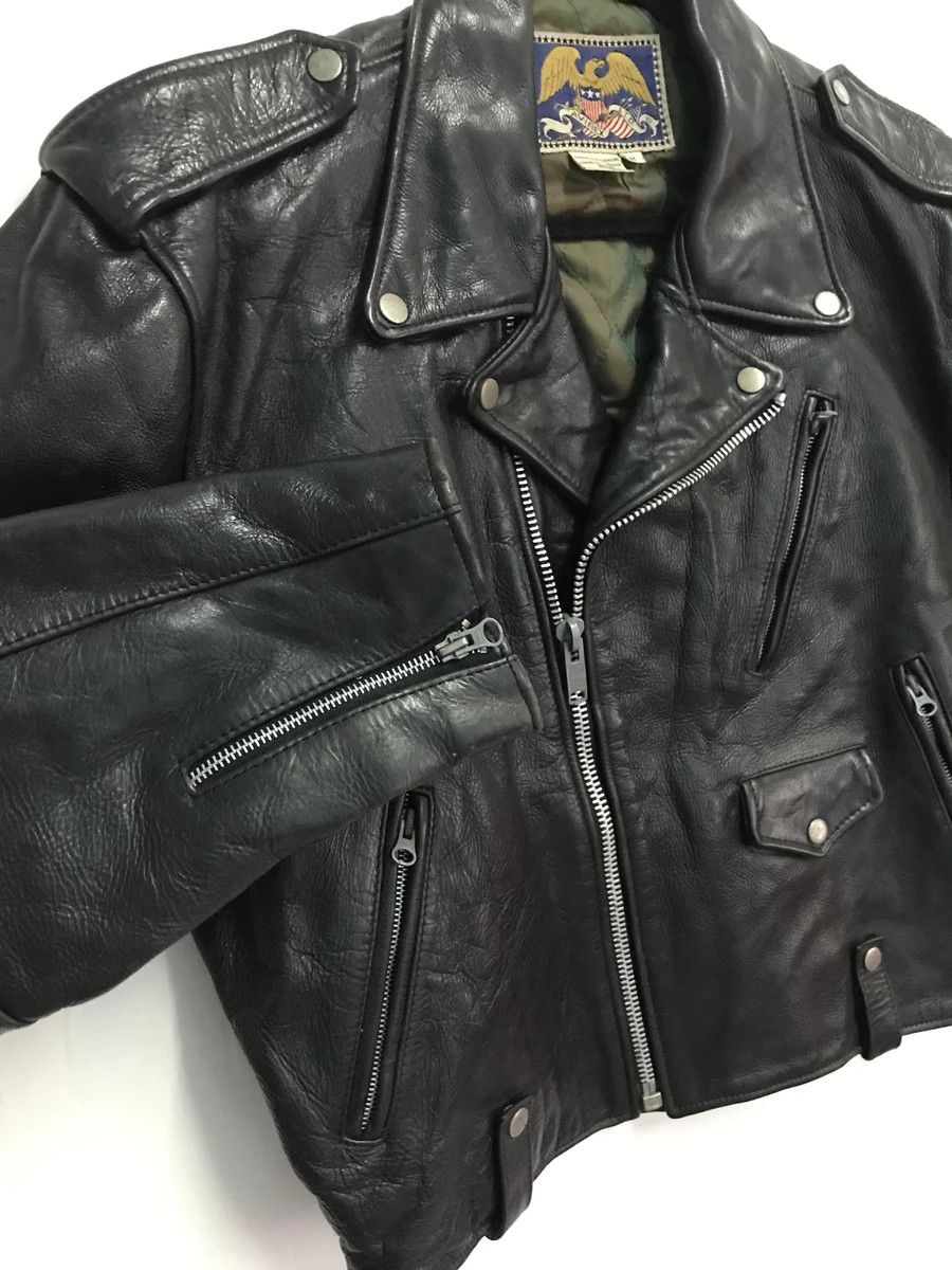 Avirex × Vintage Vintage Avirex Korean War Motorcycle Leather Jacket Size US L / EU 52-54 / 3 - 7 Thumbnail