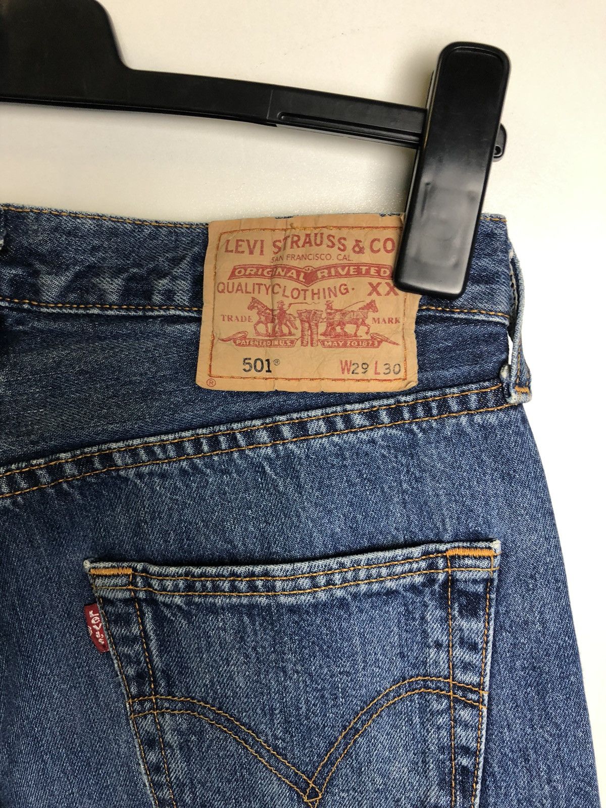 Levi's Vintage Levi’s 501 Blue Denim Jeans size 29x30 Size US 29 - 6 Thumbnail