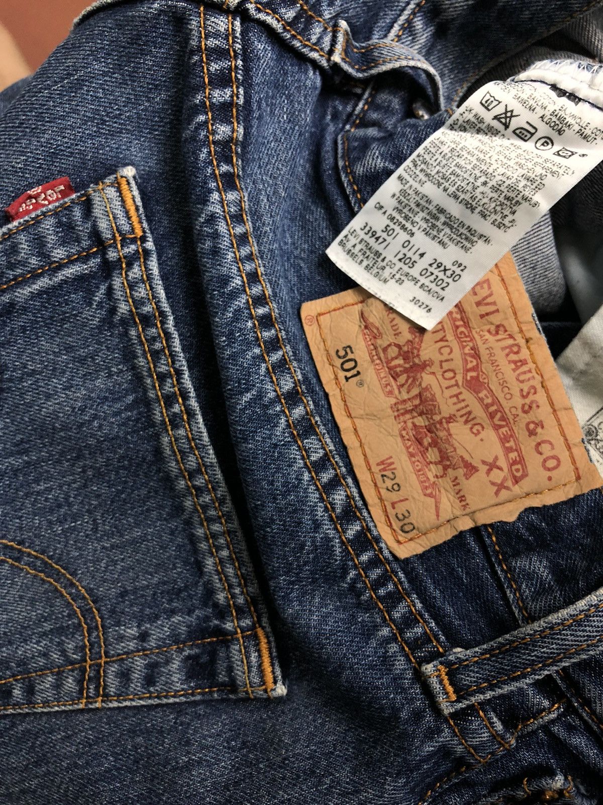 Levi's Vintage Levi’s 501 Blue Denim Jeans size 29x30 Size US 29 - 8 Thumbnail