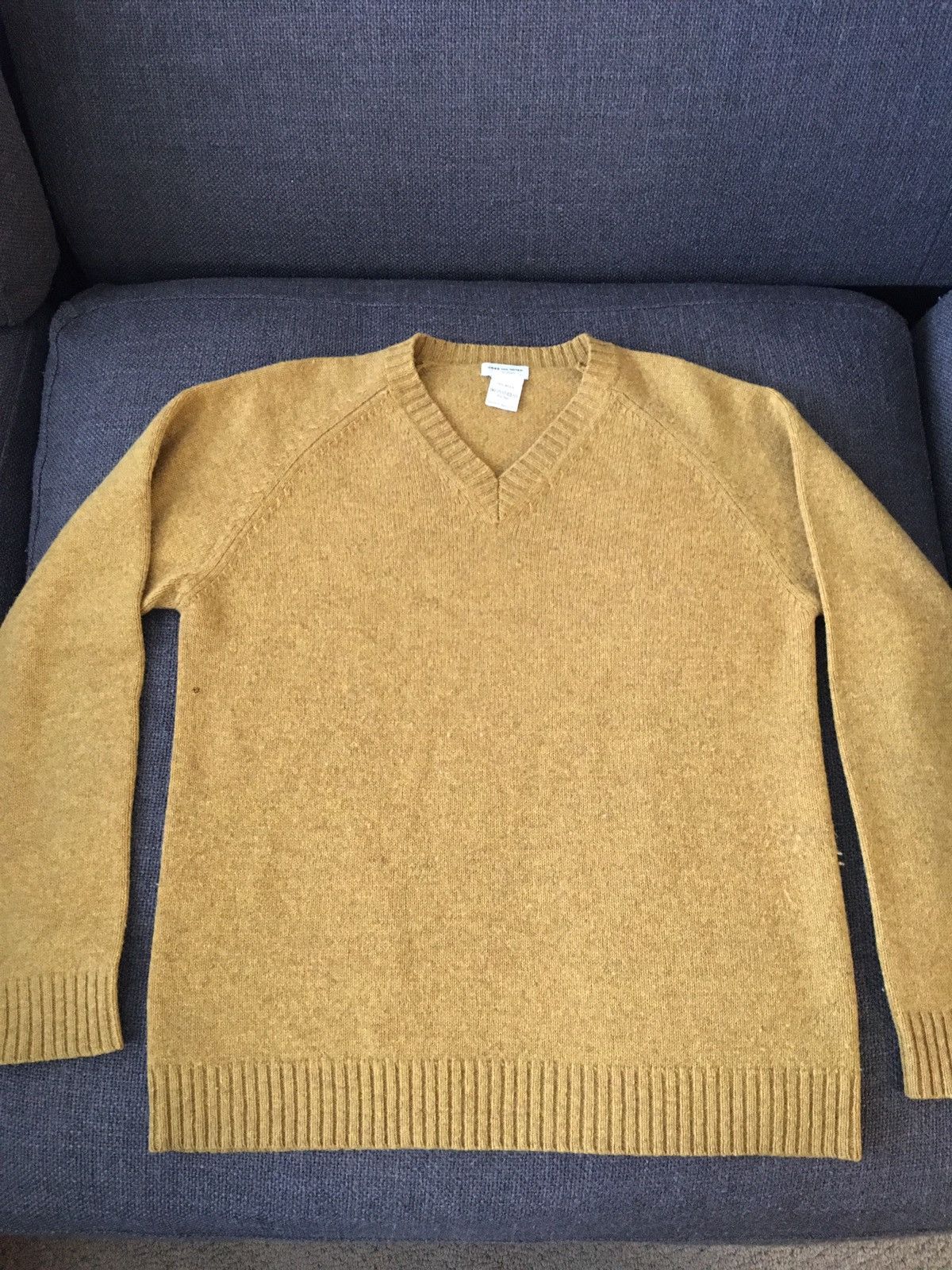 Dries Van Noten Archive Mustard Wool Sweater | Grailed