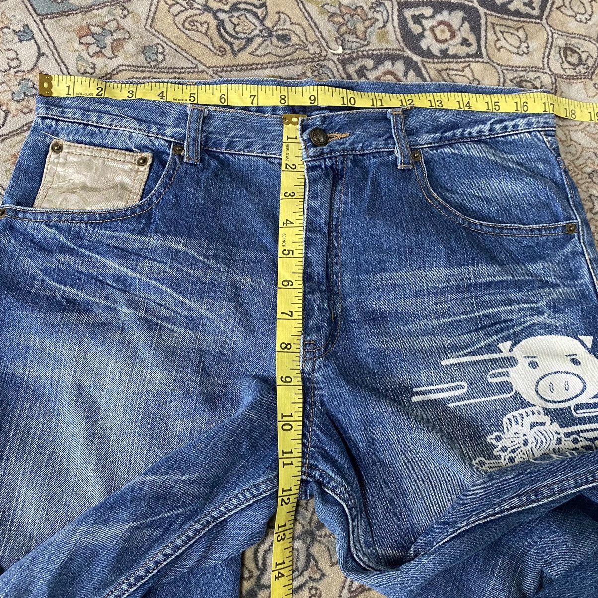 Japanese Brand Japanese Brand BUDEN Denim Piggy Printed Jeans Size US 34 / EU 50 - 18 Thumbnail