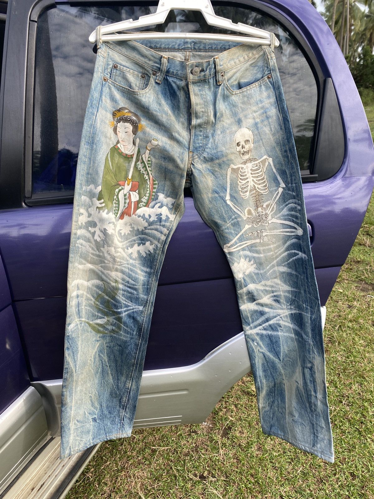 Japanese Brand × Vintage Rare 🔥🔥🔥vintage selvage denim pant Size US 34 / EU 50 - 1 Thumbnail