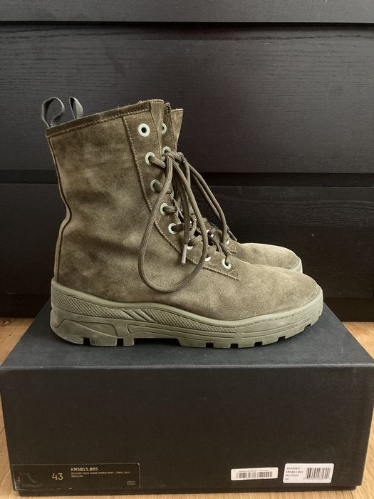 Yeezy Season Yeezy Season 6 Thick Suede Combat Boot | Grailed