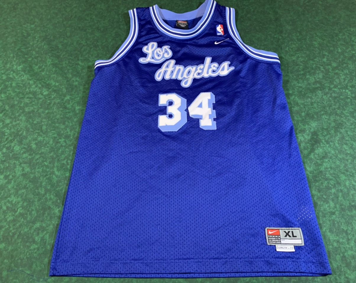 Los Angeles Lakers Shaquille O’ Neal #34 Nike Sunday Home Jersey