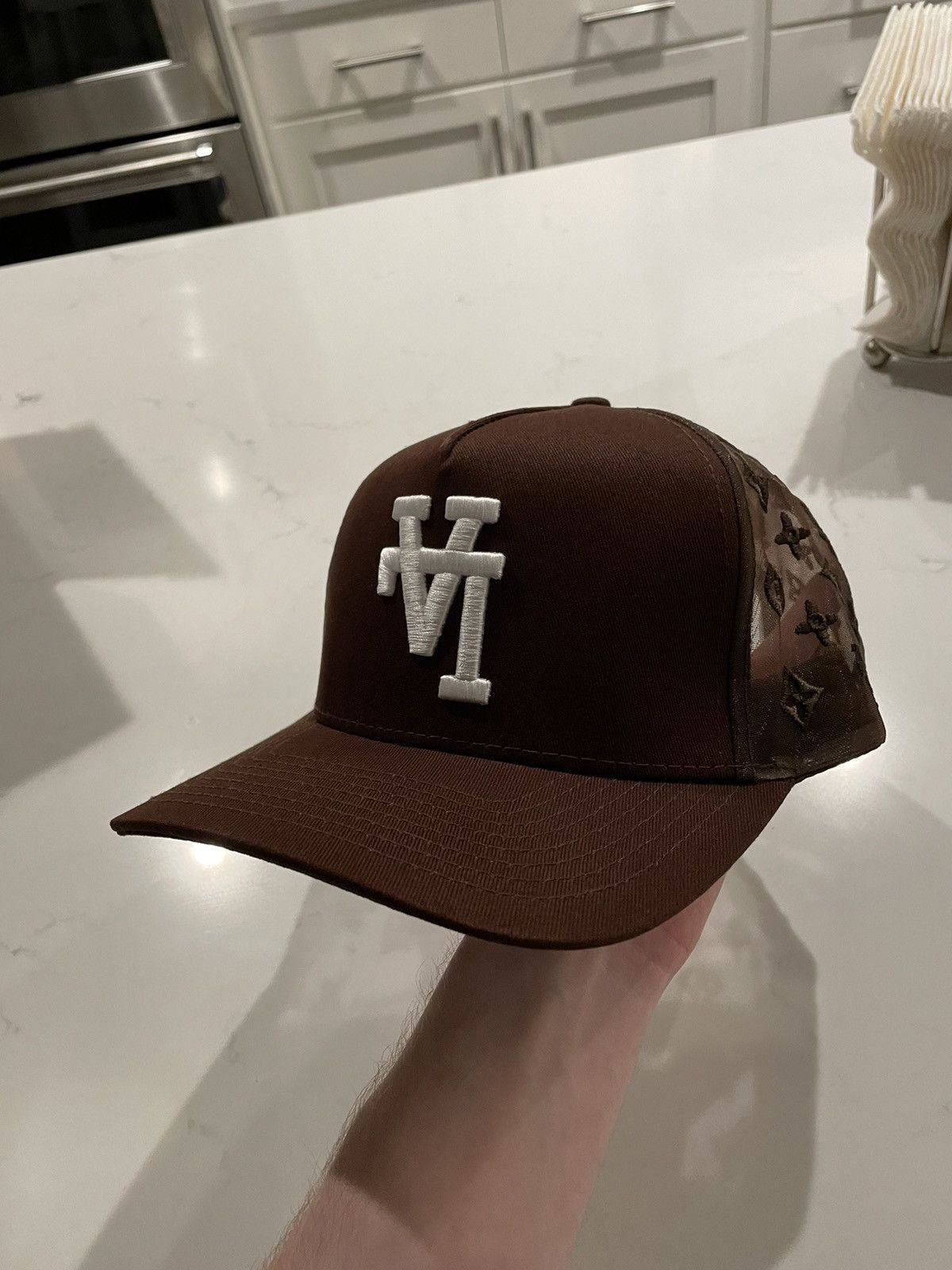 Kth Kill The Hype La × Los Angeles Dodgers New Kill The Hype Brown Monogram  Trucker Hat | Grailed