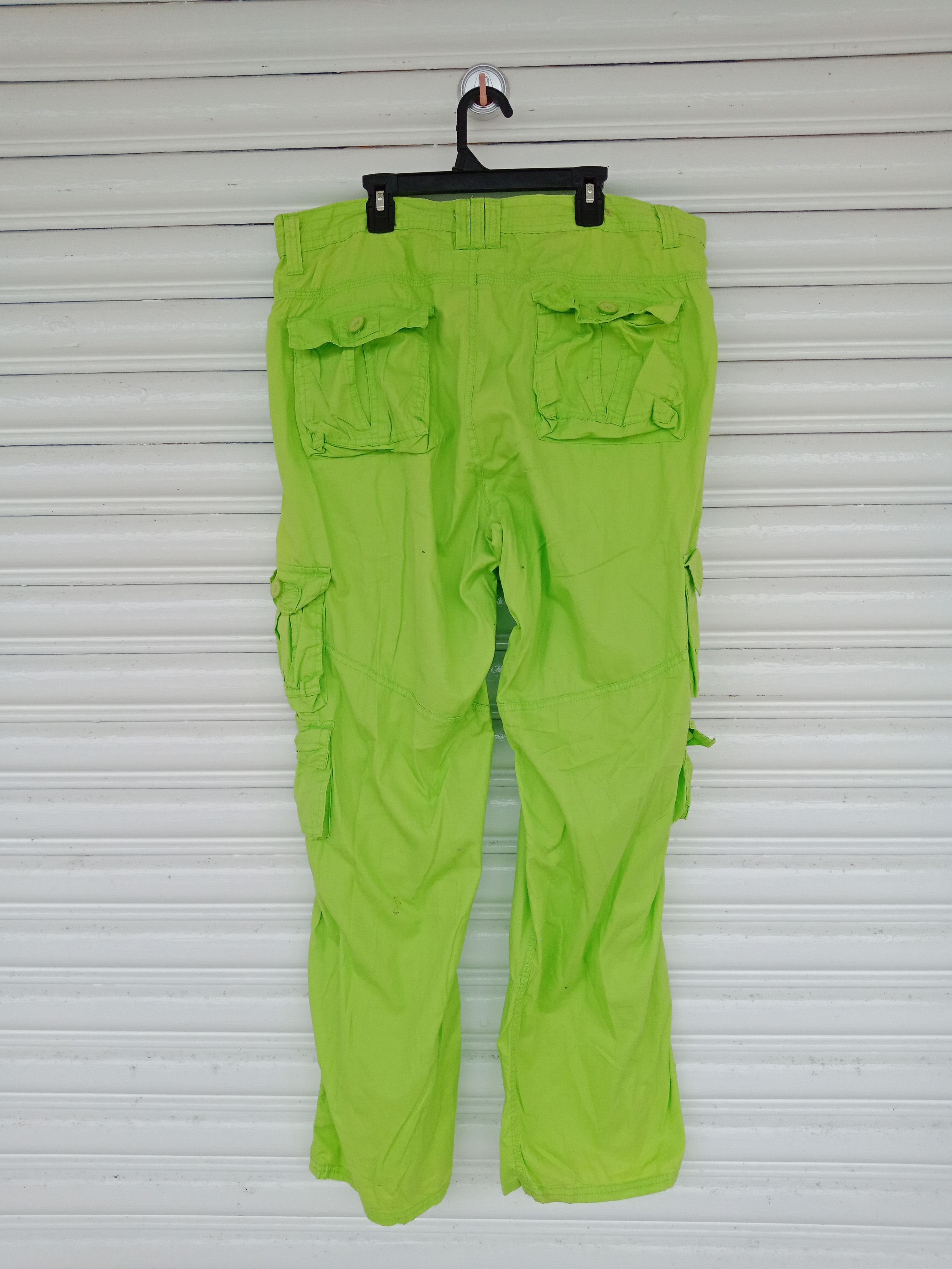 Lee Lee Apparel Bondage Neon Green Multipockets Size US 36 / EU 52 - 2 Thumbnail