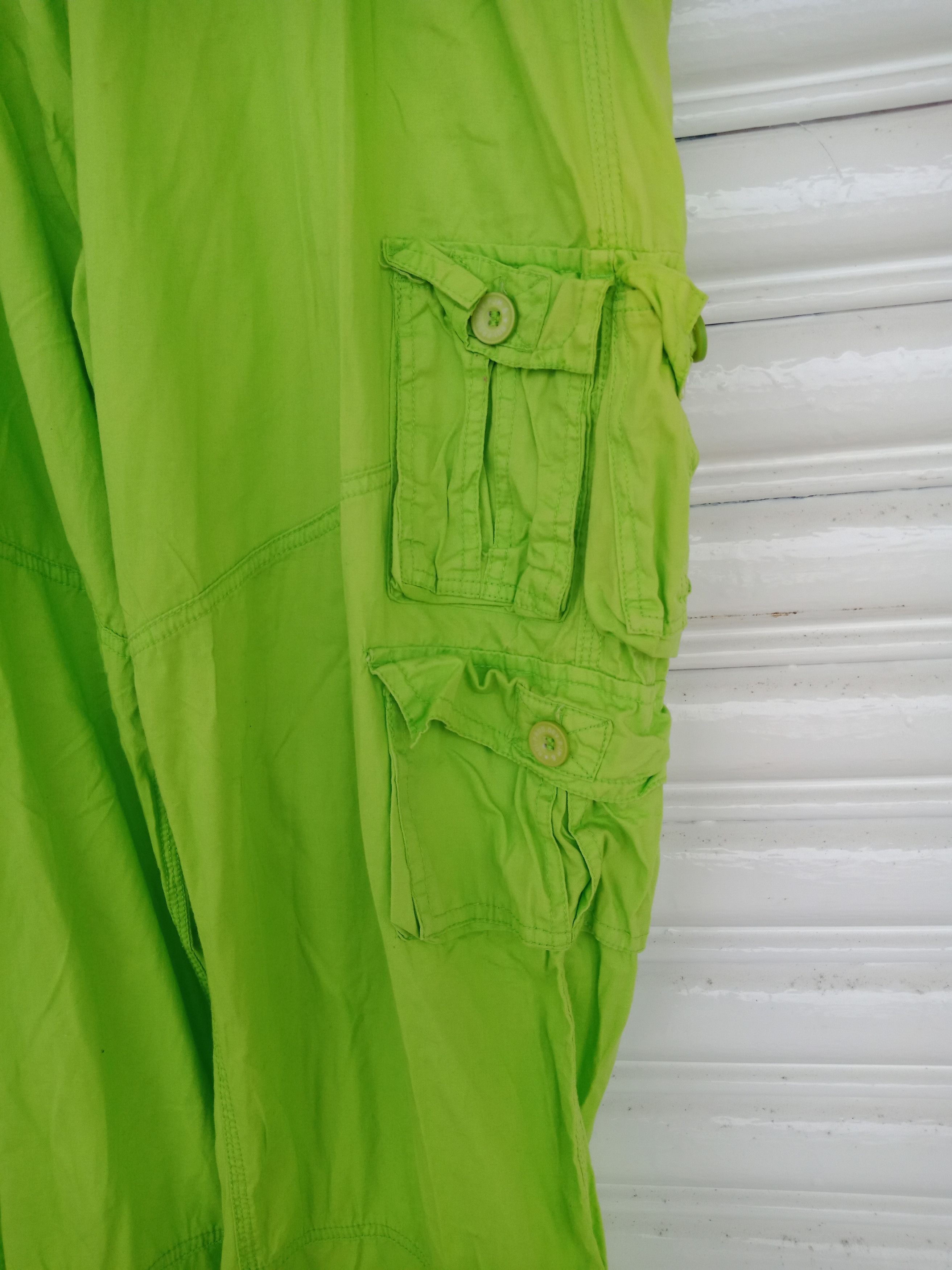 Lee Lee Apparel Bondage Neon Green Multipockets Size US 36 / EU 52 - 5 Thumbnail