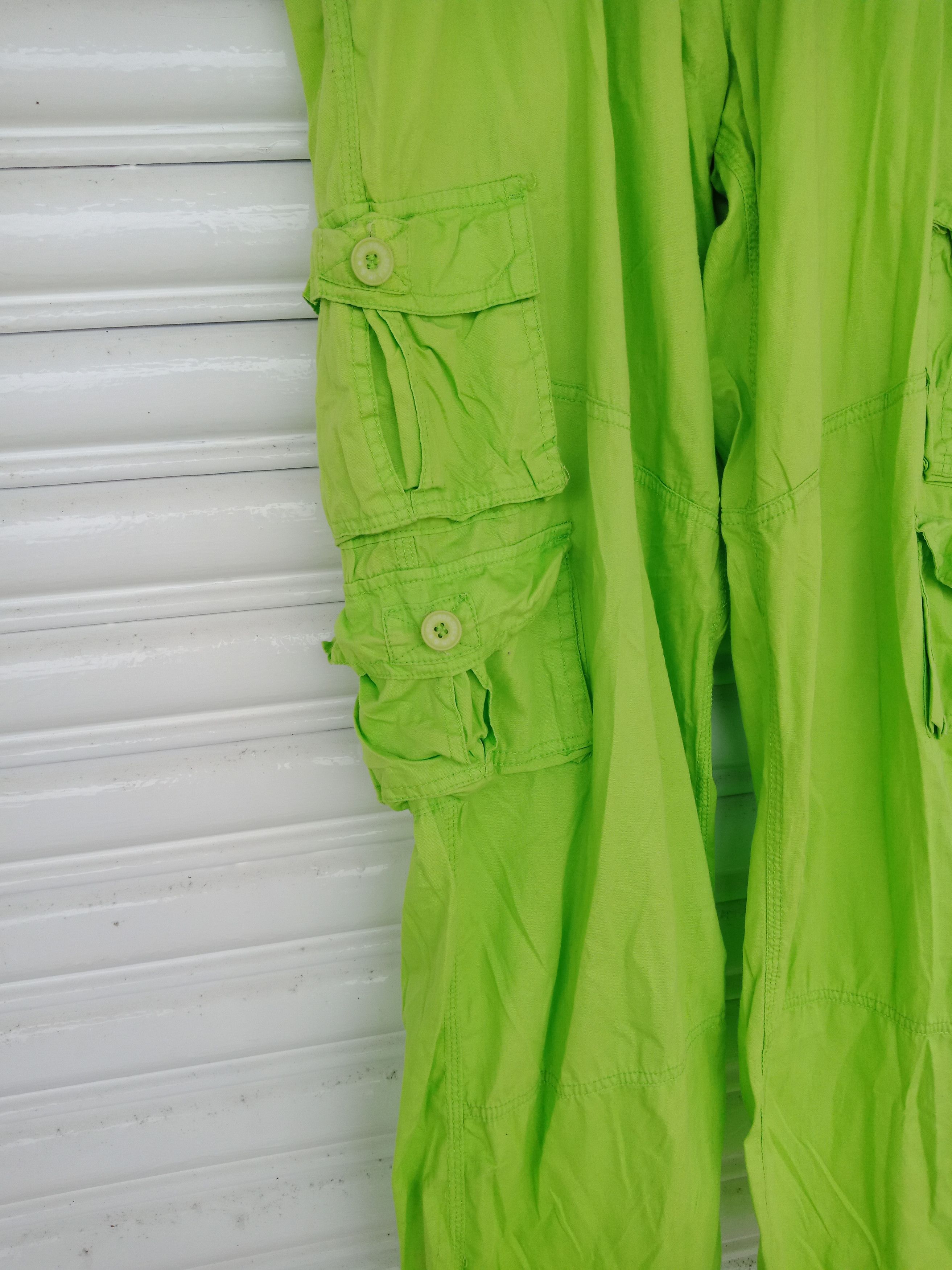 Lee Lee Apparel Bondage Neon Green Multipockets Size US 36 / EU 52 - 6 Thumbnail