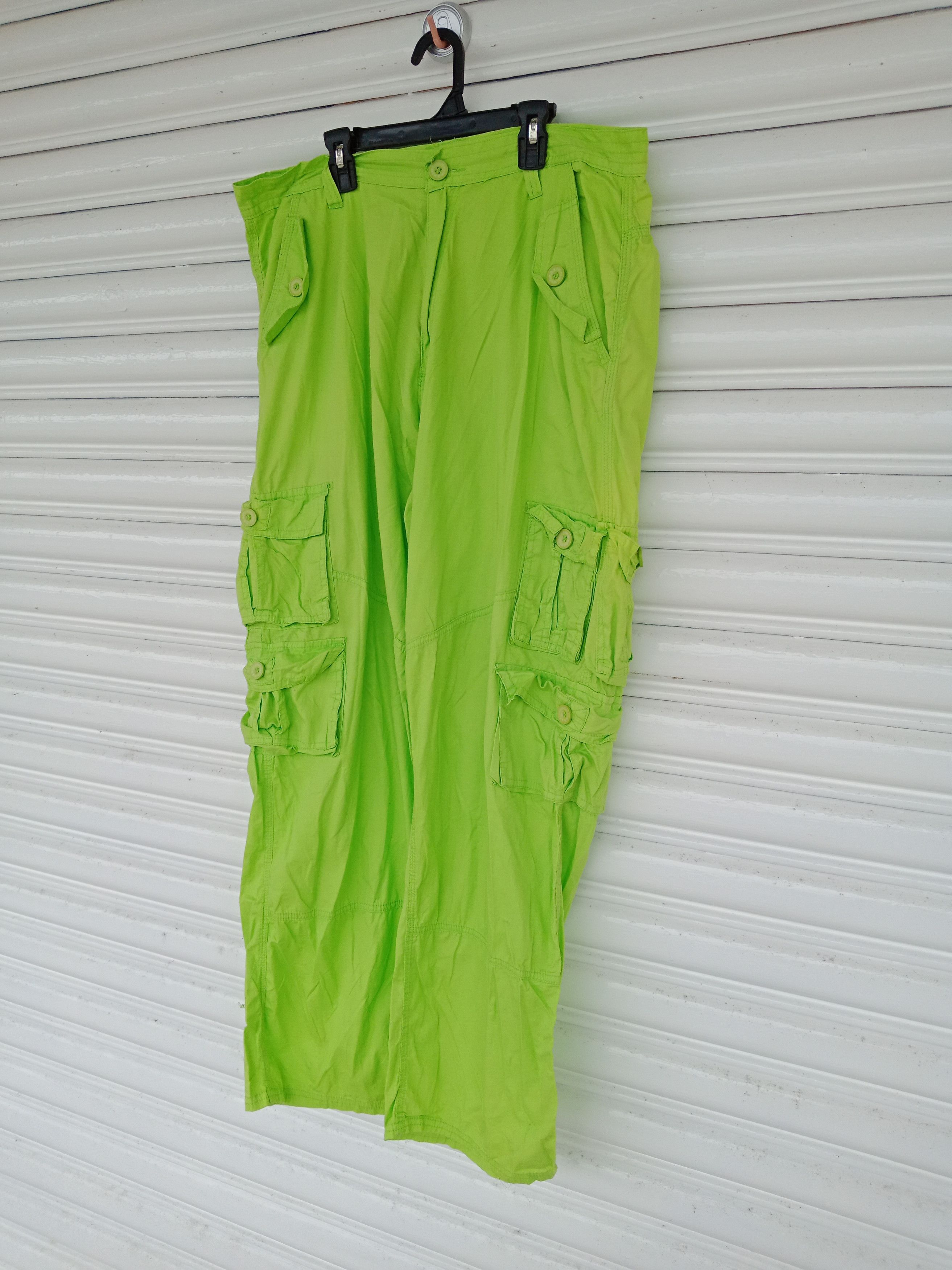 Lee Lee Apparel Bondage Neon Green Multipockets Size US 36 / EU 52 - 3 Thumbnail
