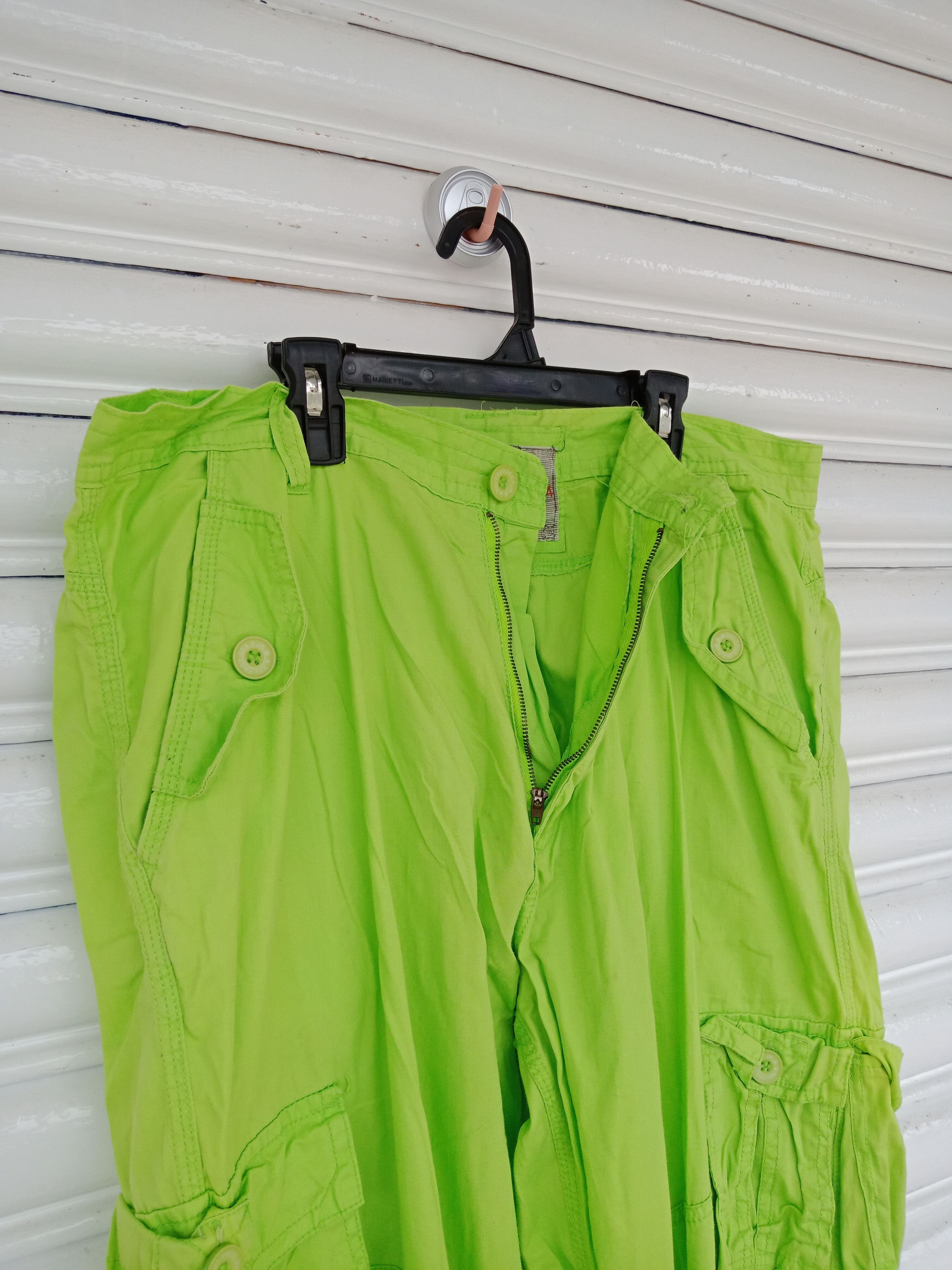 Lee Lee Apparel Bondage Neon Green Multipockets Size US 36 / EU 52 - 8 Thumbnail