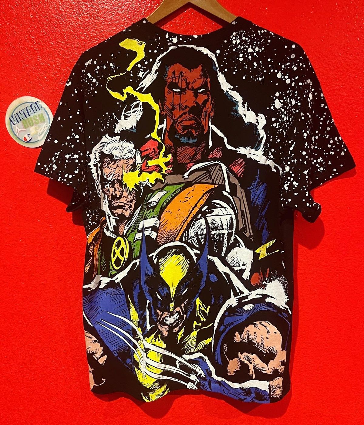 X-men all over print wolverine Gambit Rouge Cable X-force shirt tee top mega print