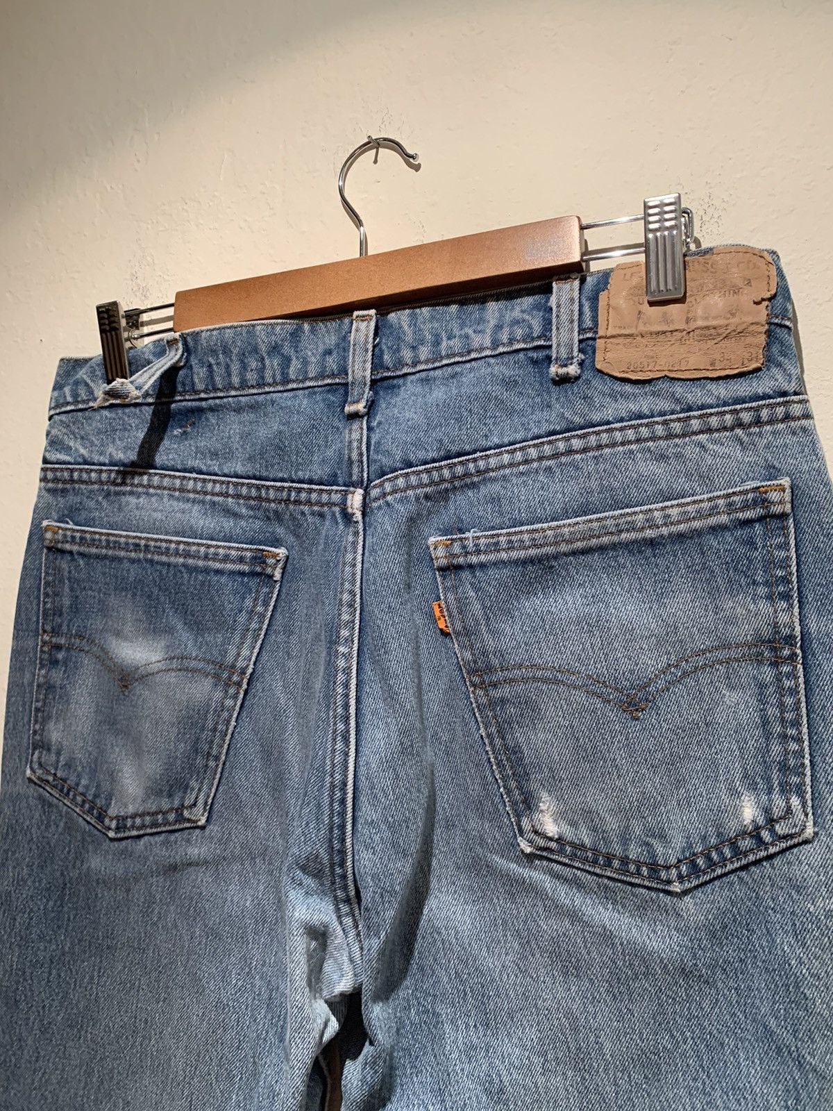 Levi's × Levi's Vintage Clothing × Vintage *RARE* Vintage Levi’s 517 Orange Tab USA Made Denim Jeans Size US 34 / EU 50 - 4 Thumbnail