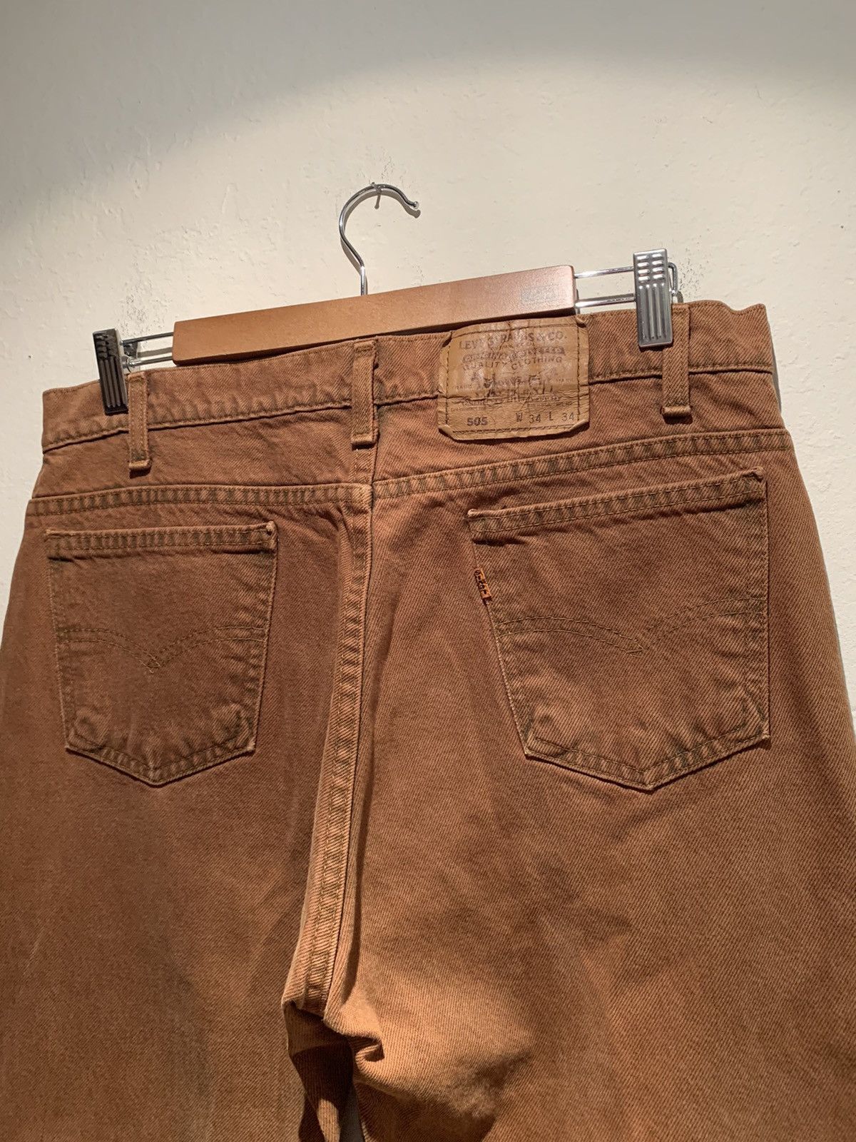 Levi's *RARE* Vintage Levi’s 505 Orange Tab Brown Denim Jeans - 34 Size US 34 / EU 50 - 4 Thumbnail