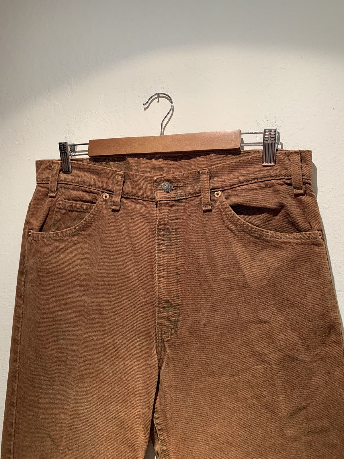 Levi's *RARE* Vintage Levi’s 505 Orange Tab Brown Denim Jeans - 34 Size US 34 / EU 50 - 3 Thumbnail