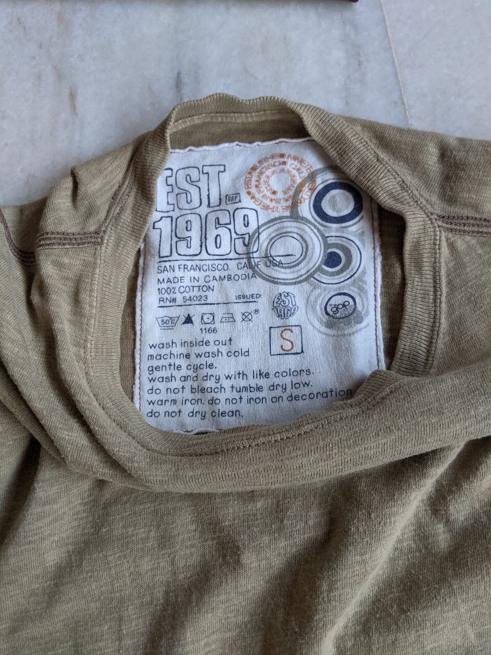 Gap Vintage Gap Plain Tee x American Vintage Size US S / EU 44-46 / 1 - 11 Thumbnail