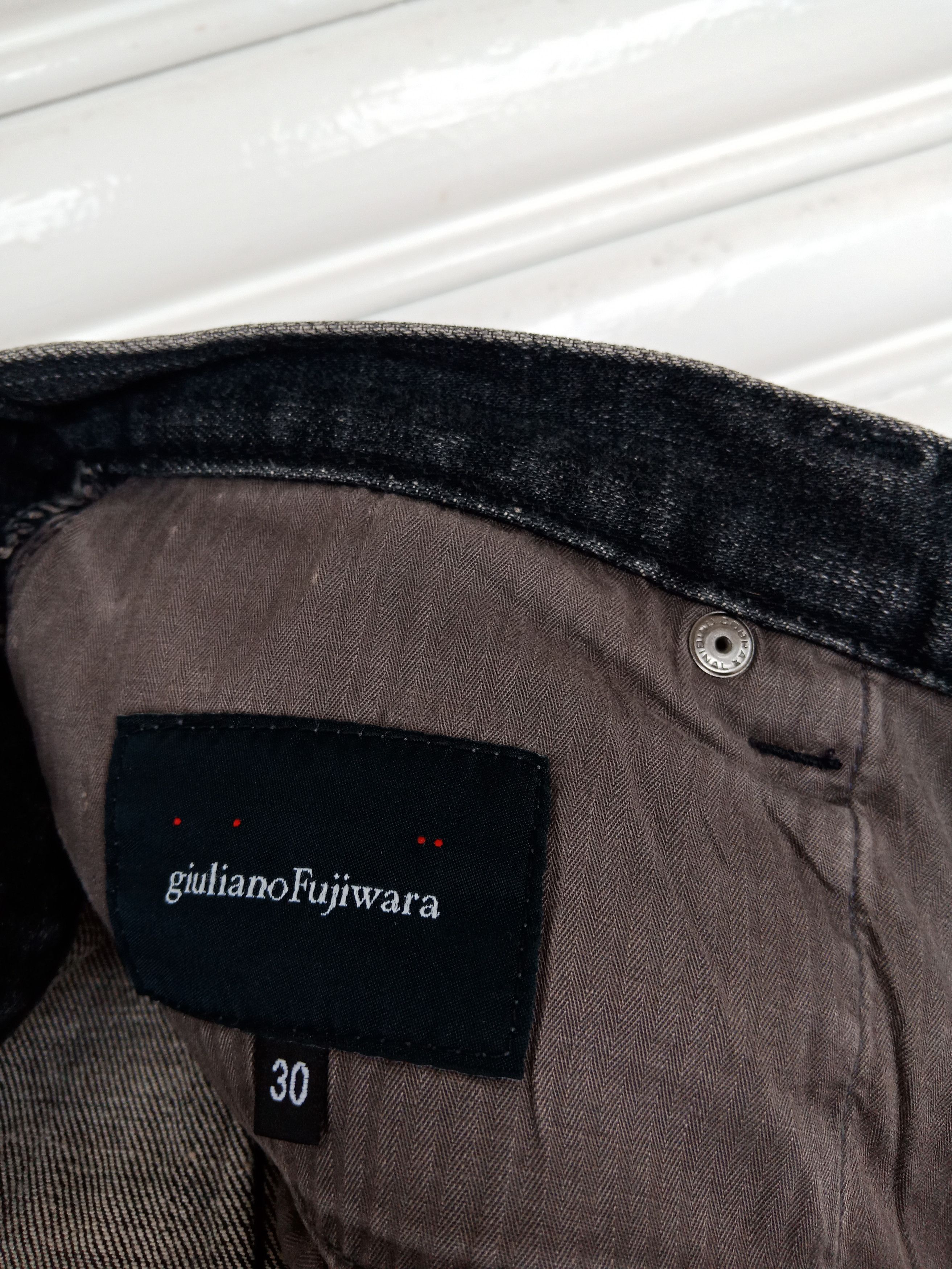 Giuliano Fujiwara Giuliano Fujiwara Black Paints Washed Black Size US 31 - 9 Thumbnail