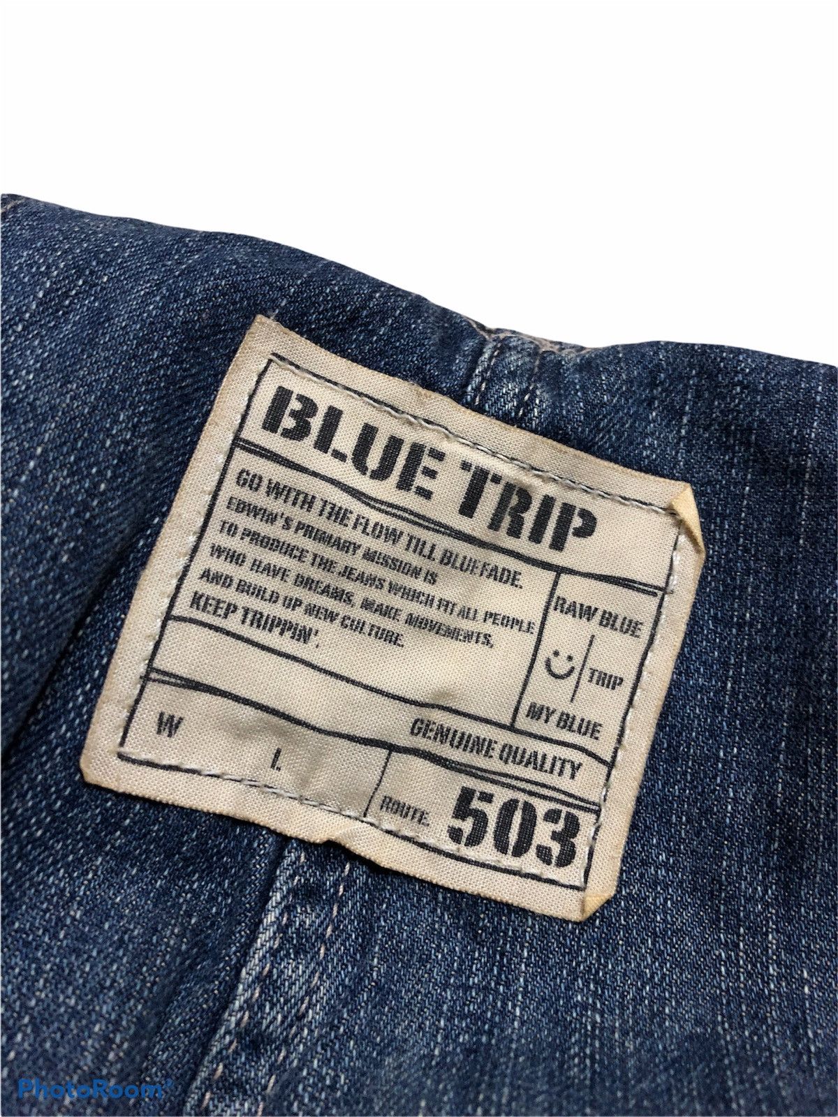 Edwin VINTAGE EDWIN 503 BLUE TRIP OVERALL Size US 31 - 4 Thumbnail