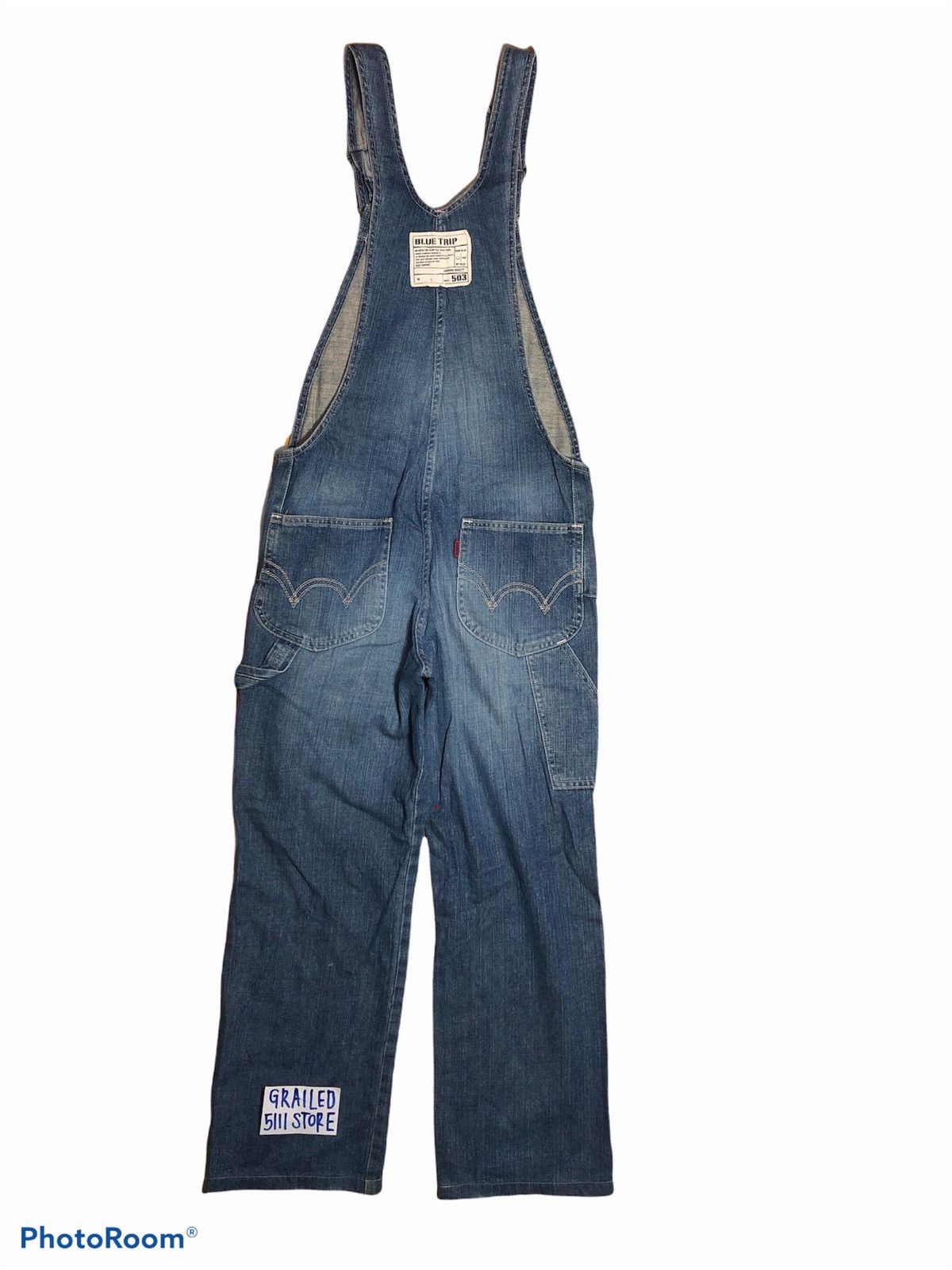 Edwin VINTAGE EDWIN 503 BLUE TRIP OVERALL Size US 31 - 2 Thumbnail