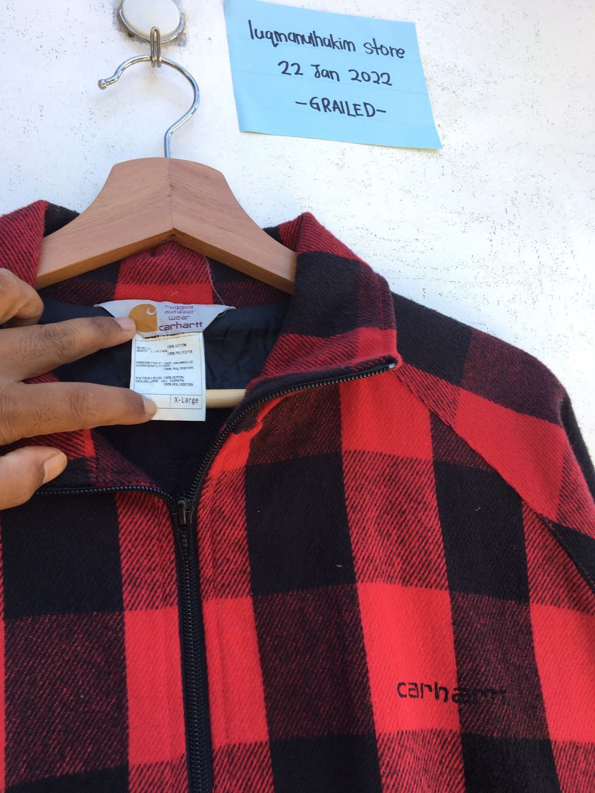 Carhartt Vintage Carhartt Checkered Winter Jacket Size US XL / EU 56 / 4 - 7 Thumbnail