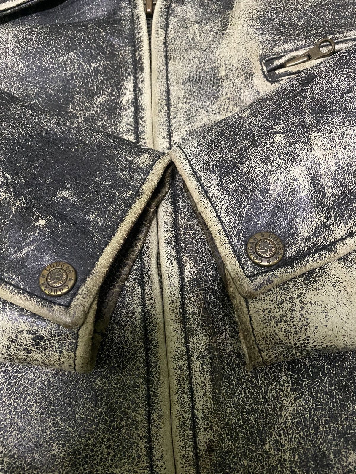 Leather Jacket × Made In Usa × Vintage 💥Last Drop💥Broken