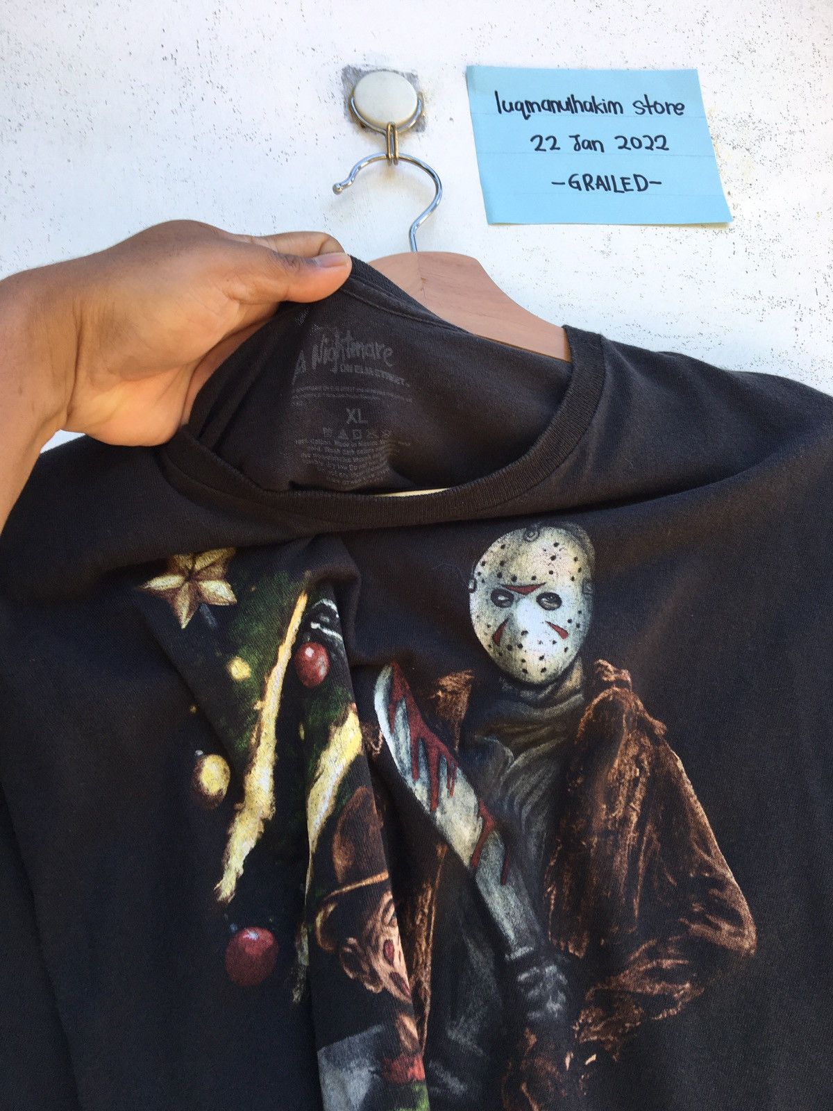 Vintage Rare Jason x Freedy A Nightmare on Elm Street Movie Tee Size US XL / EU 56 / 4 - 6 Thumbnail
