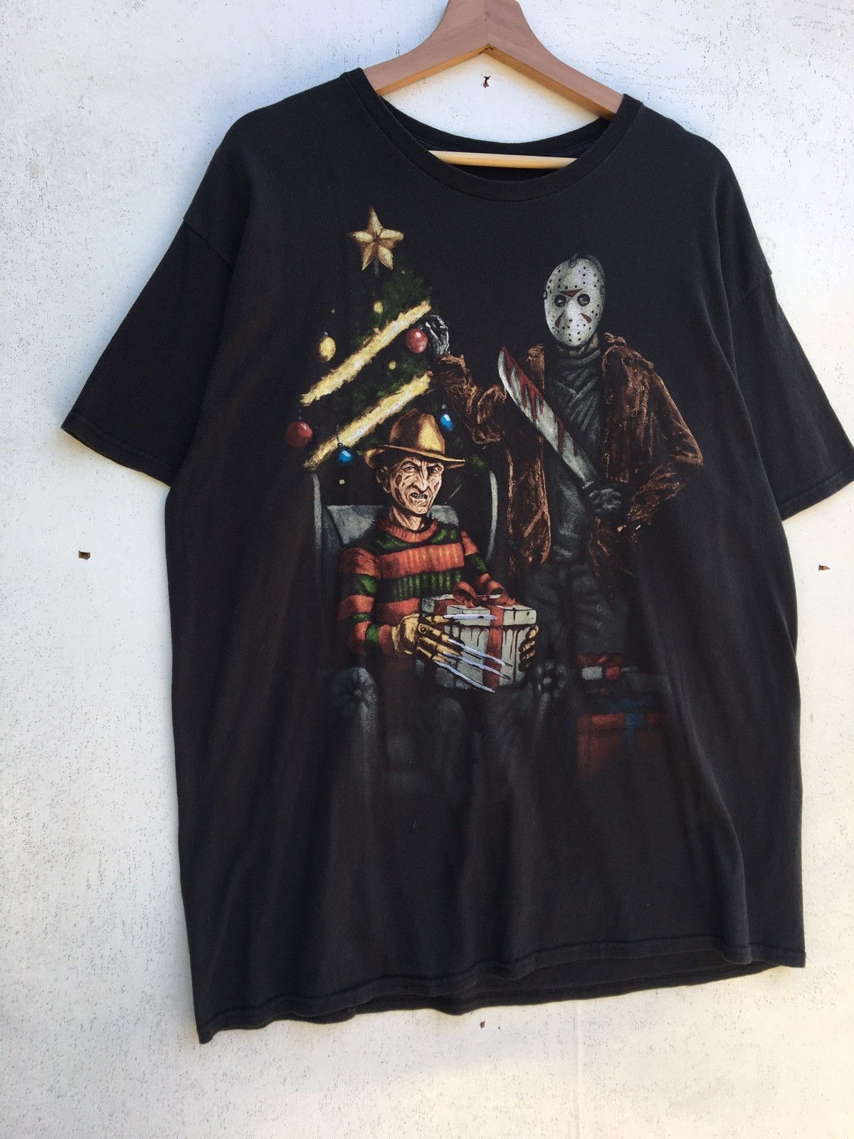 Vintage Rare Jason x Freedy A Nightmare on Elm Street Movie Tee Size US XL / EU 56 / 4 - 2 Thumbnail