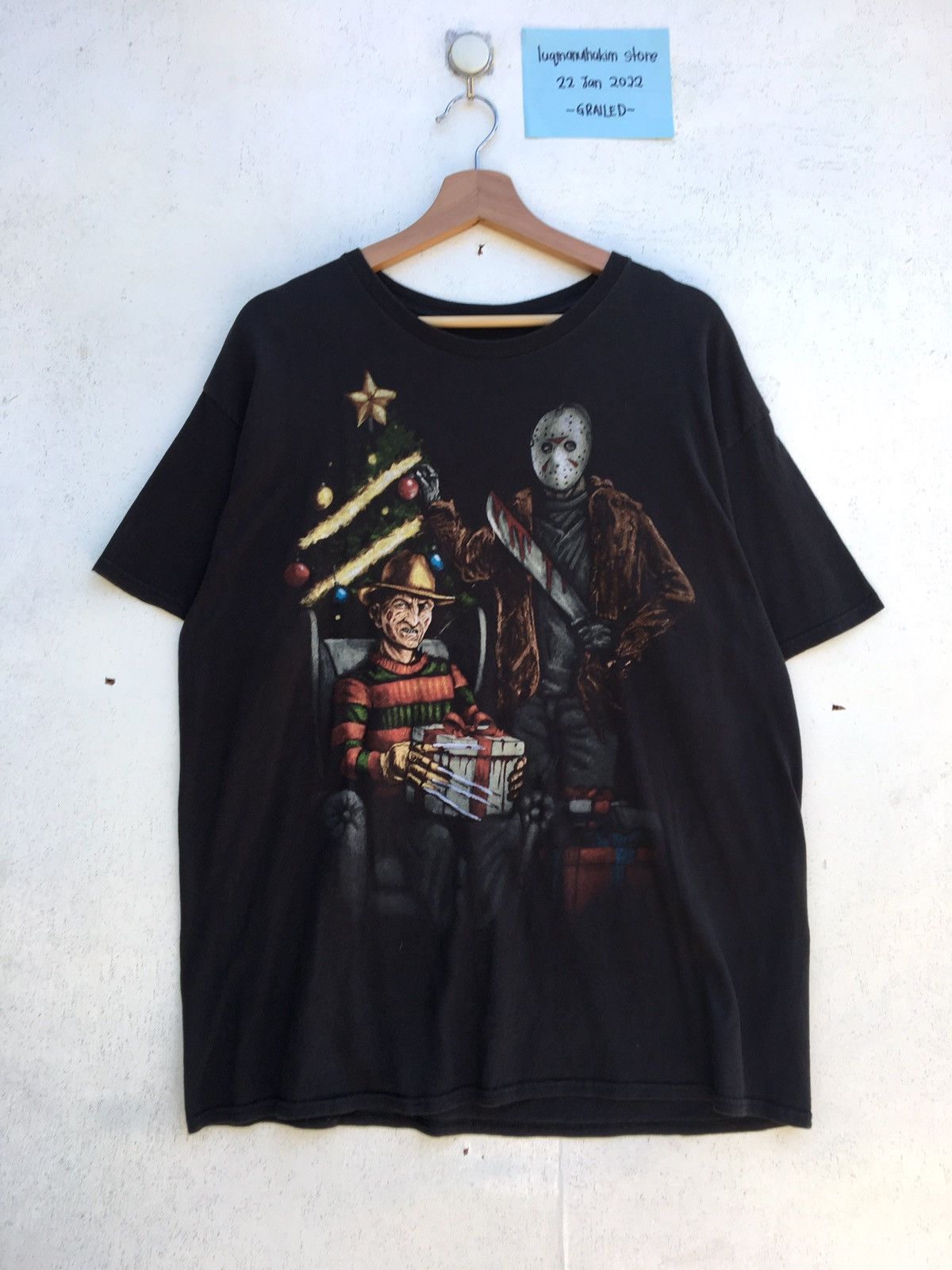 Vintage Rare Jason x Freedy A Nightmare on Elm Street Movie Tee Size US XL / EU 56 / 4 - 1 Thumbnail