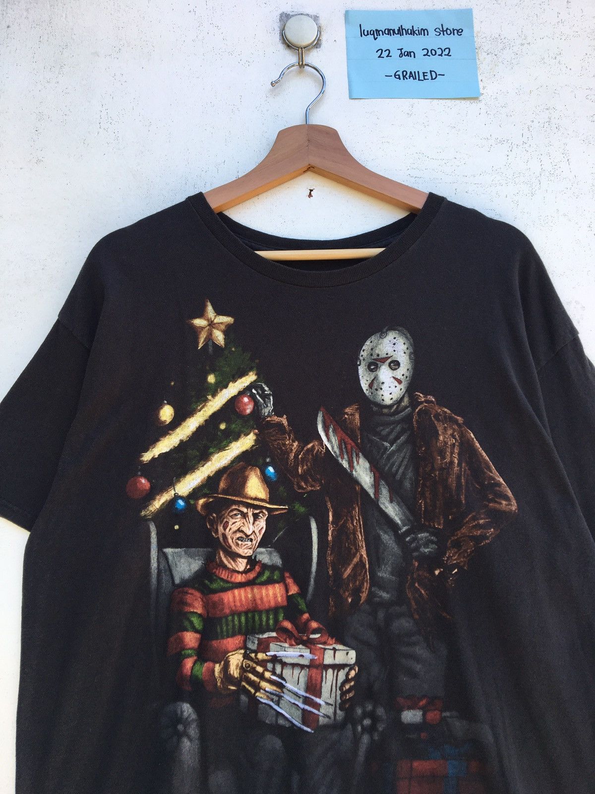 Vintage Rare Jason x Freedy A Nightmare on Elm Street Movie Tee Size US XL / EU 56 / 4 - 5 Thumbnail