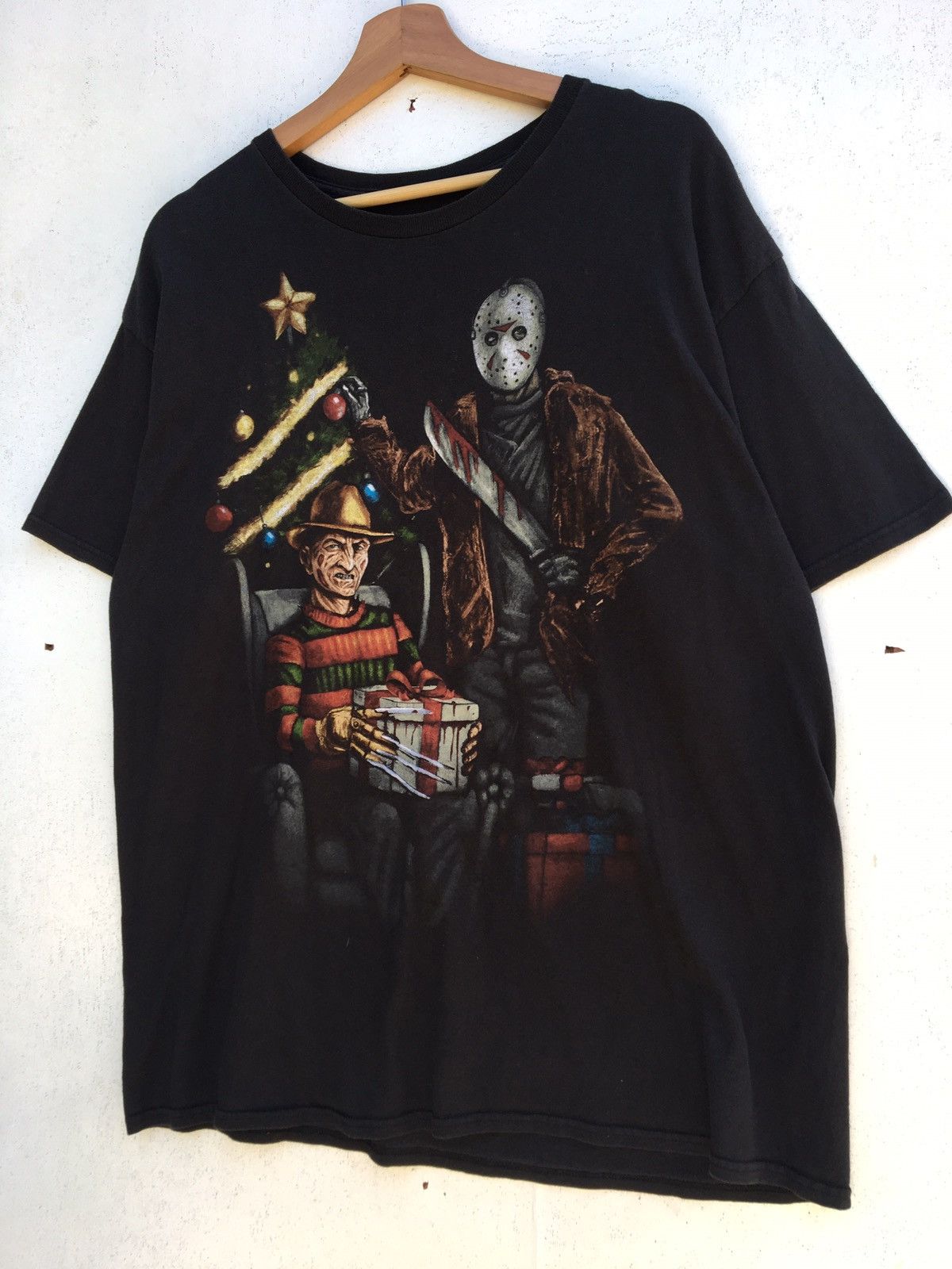 Vintage Rare Jason x Freedy A Nightmare on Elm Street Movie Tee Size US XL / EU 56 / 4 - 3 Thumbnail