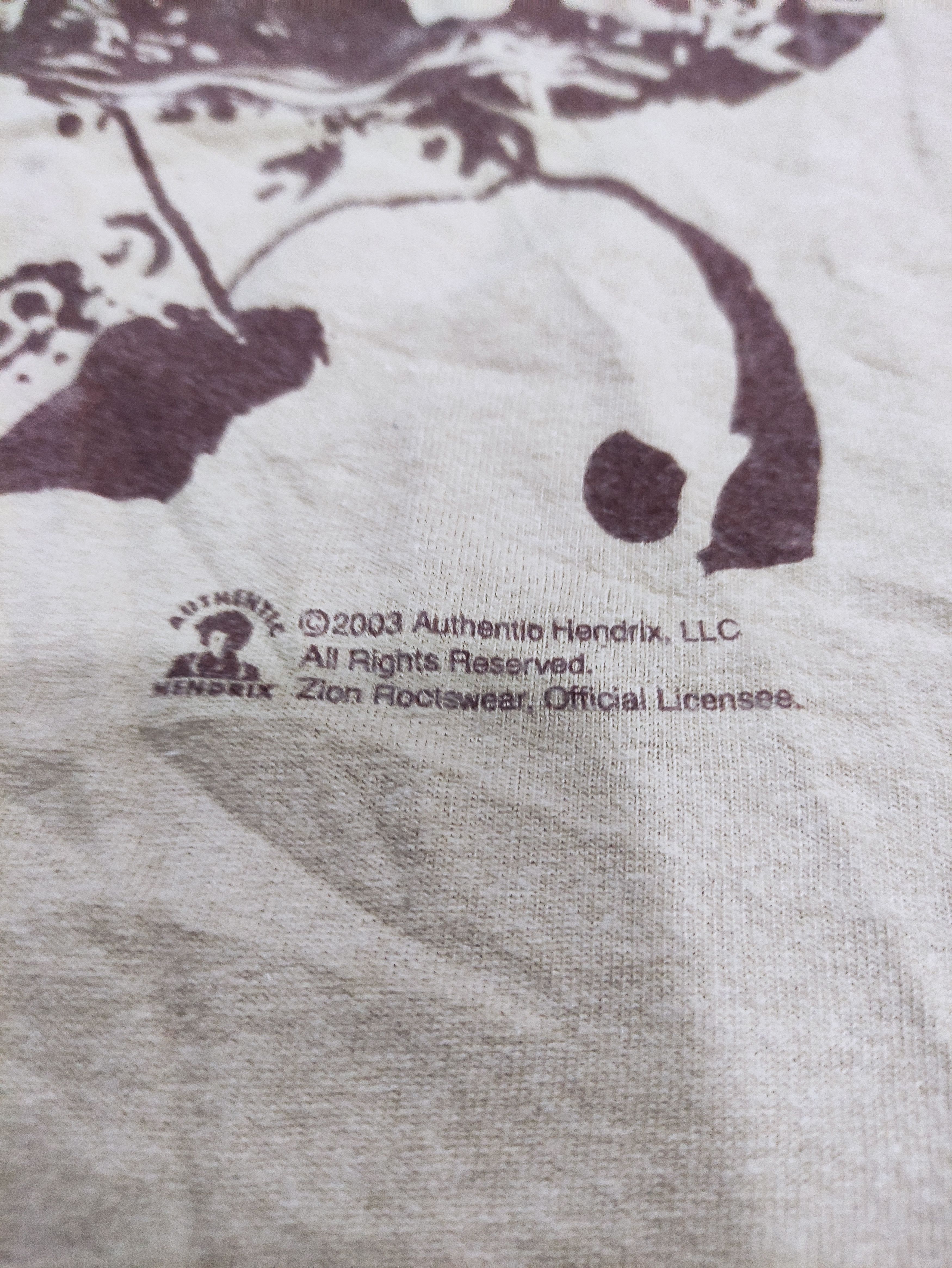 Vintage Very rare!!! JIMI HENDRIX 2003 T-shirt Size US L / EU 52-54 / 3 - 4 Thumbnail