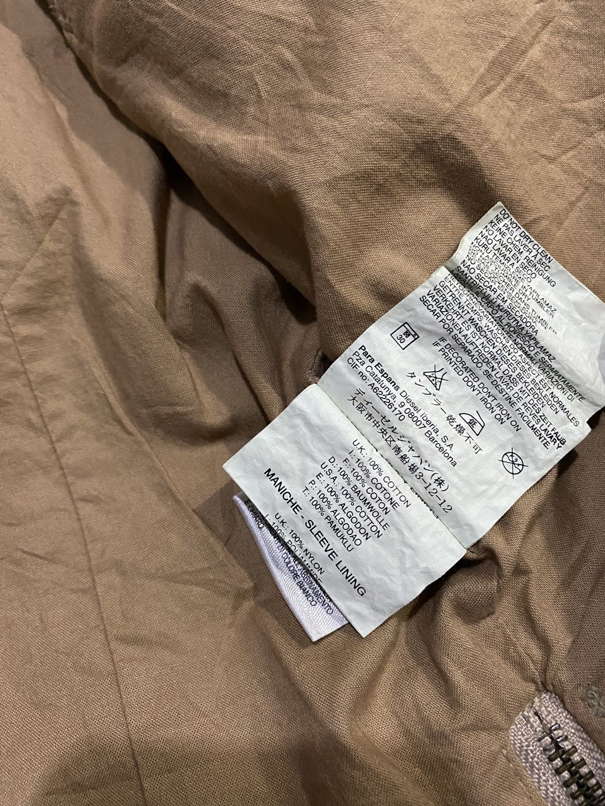 Diesel Diesel Project Cotton Rayon Metallic Tactical Jacket Size US M / EU 48-50 / 2 - 19 Thumbnail