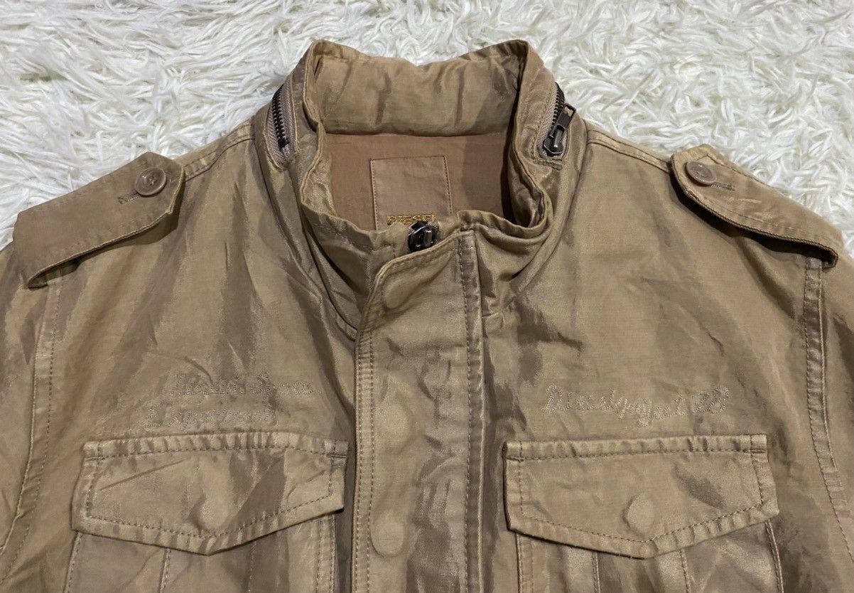 Diesel Diesel Project Cotton Rayon Metallic Tactical Jacket Size US M / EU 48-50 / 2 - 13 Thumbnail