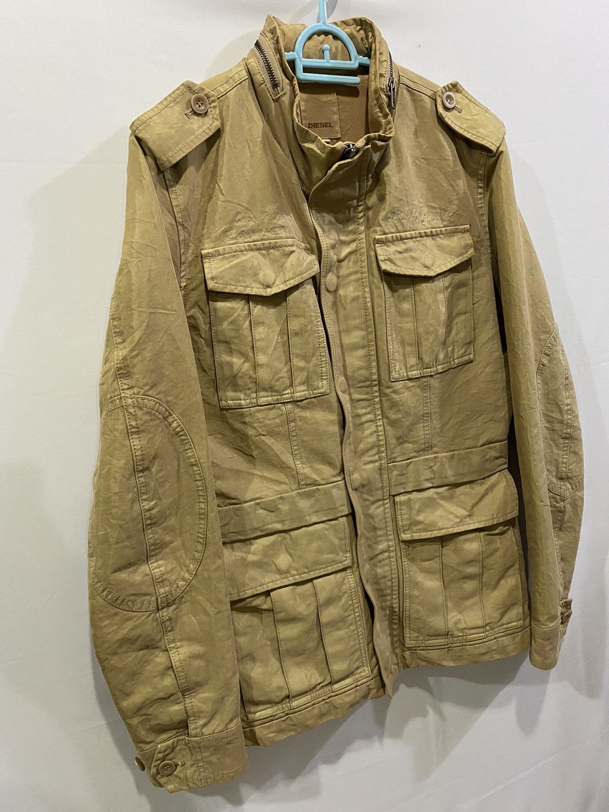 Diesel Diesel Project Cotton Rayon Metallic Tactical Jacket Size US M / EU 48-50 / 2 - 8 Thumbnail