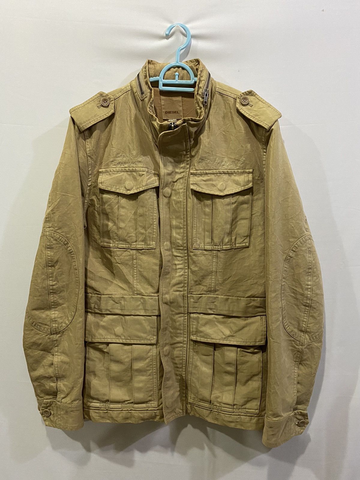 Diesel Diesel Project Cotton Rayon Metallic Tactical Jacket Size US M / EU 48-50 / 2 - 6 Thumbnail