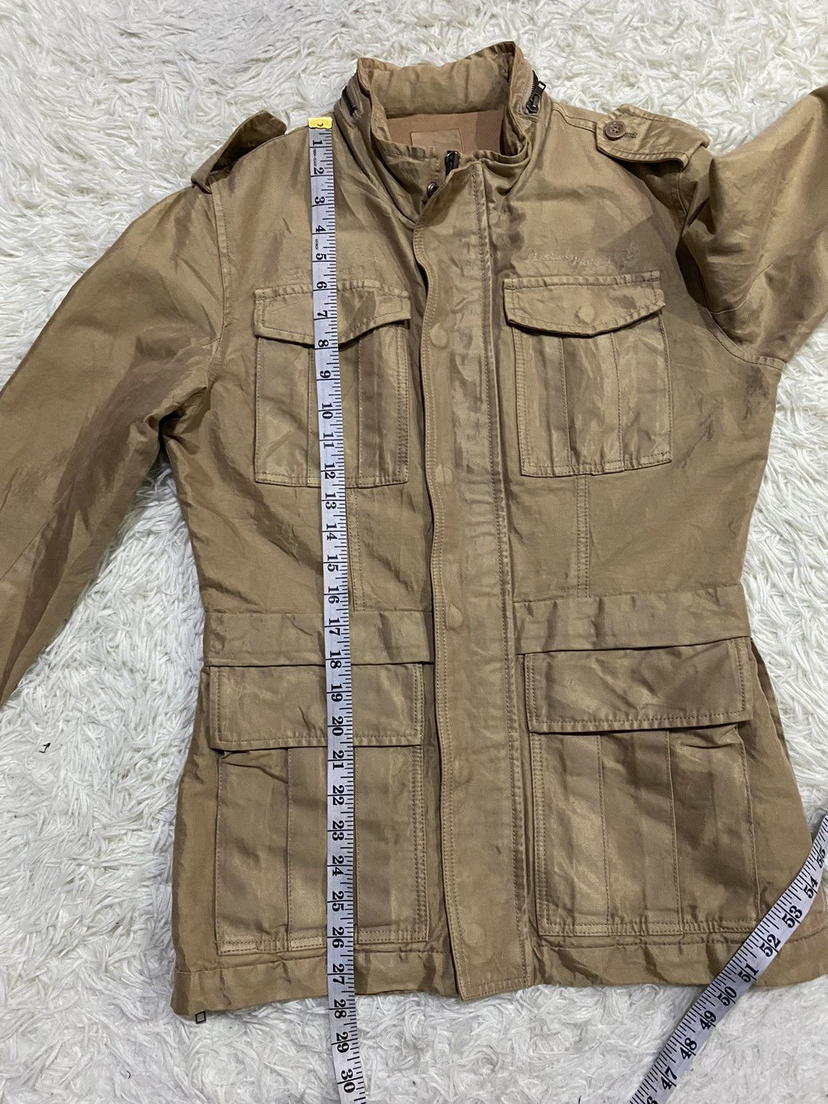 Diesel Diesel Project Cotton Rayon Metallic Tactical Jacket Size US M / EU 48-50 / 2 - 22 Thumbnail
