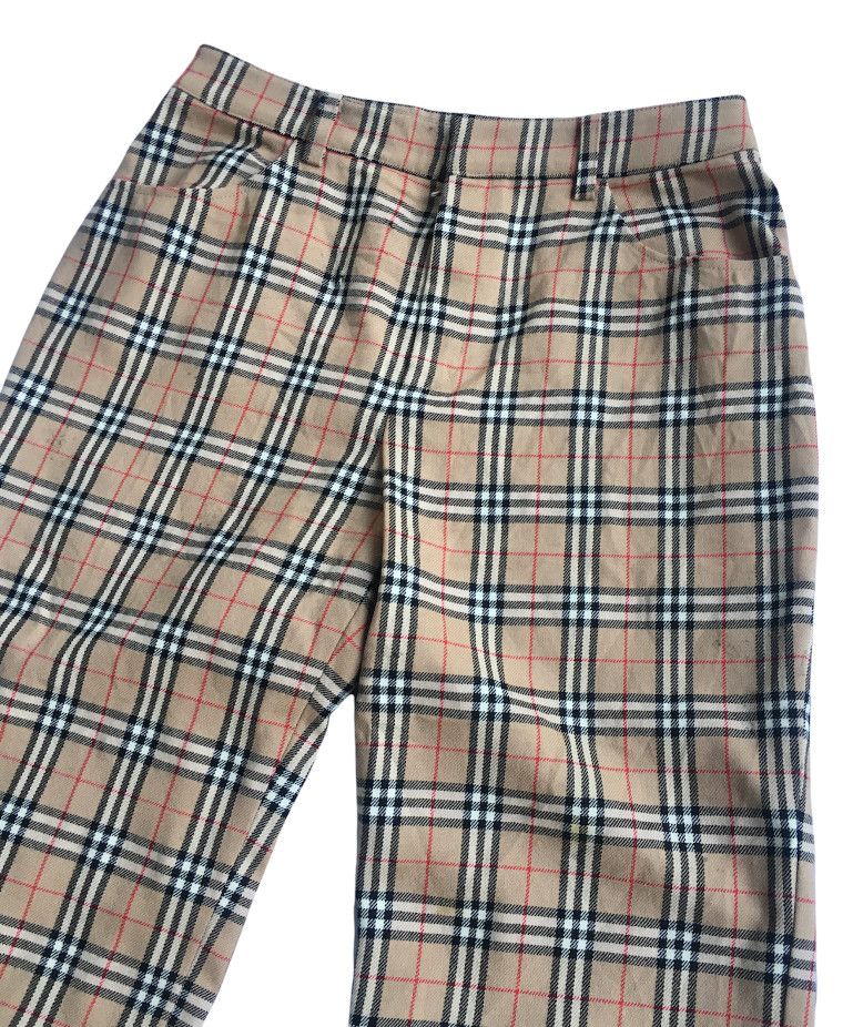 Burberry × Vintage Vintage Burberry Blue Label Nova Check Pants Size US 28 / EU 44 - 2 Thumbnail