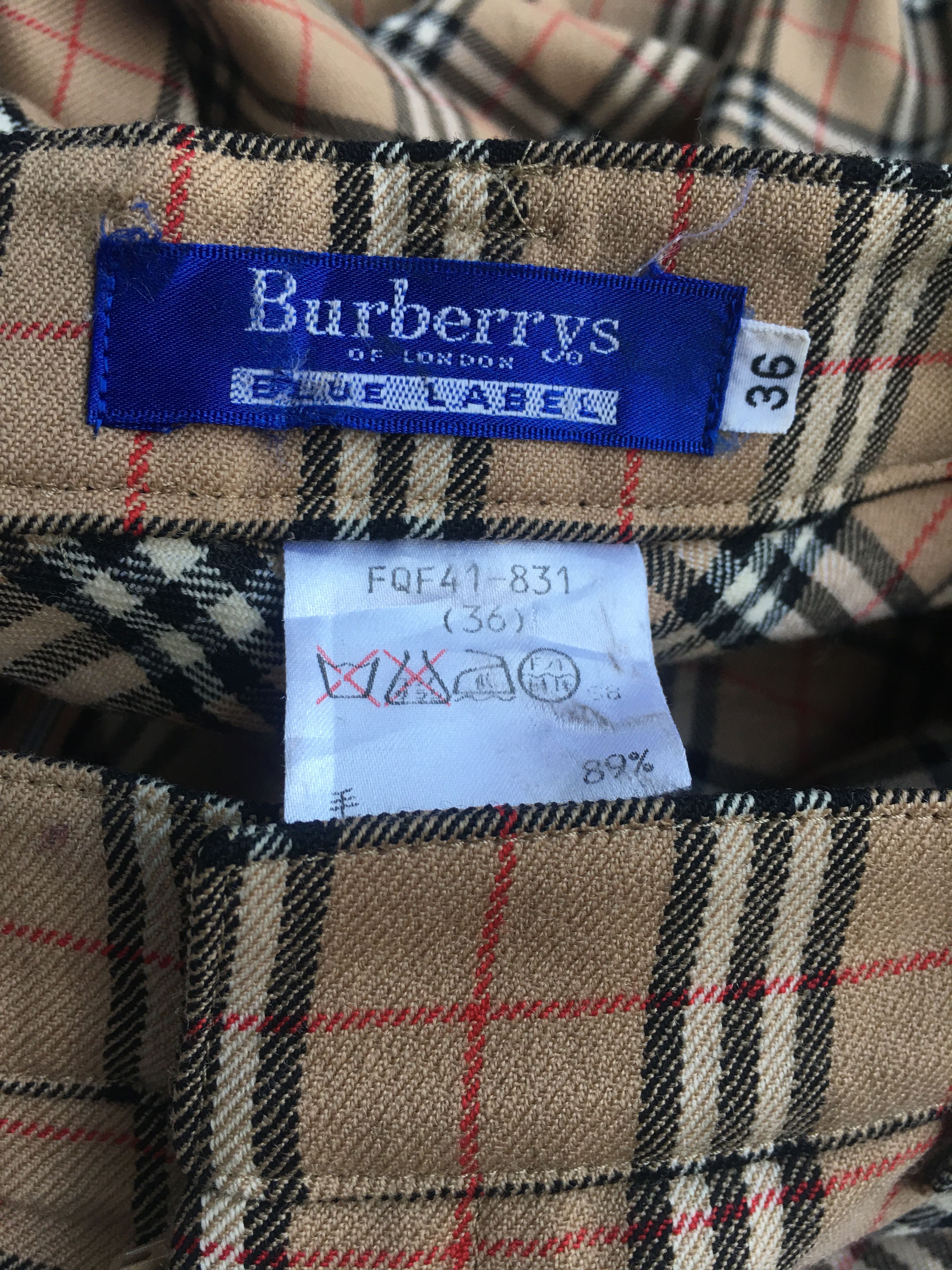 Burberry × Vintage Vintage Burberry Blue Label Nova Check Pants Size US 28 / EU 44 - 9 Thumbnail