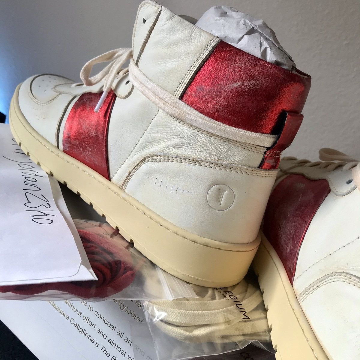 Collegium Collegium Pillar Destroyer High Vintage Metallic Ruby Red Size US 7.5 / EU 40-41 - 7 Thumbnail