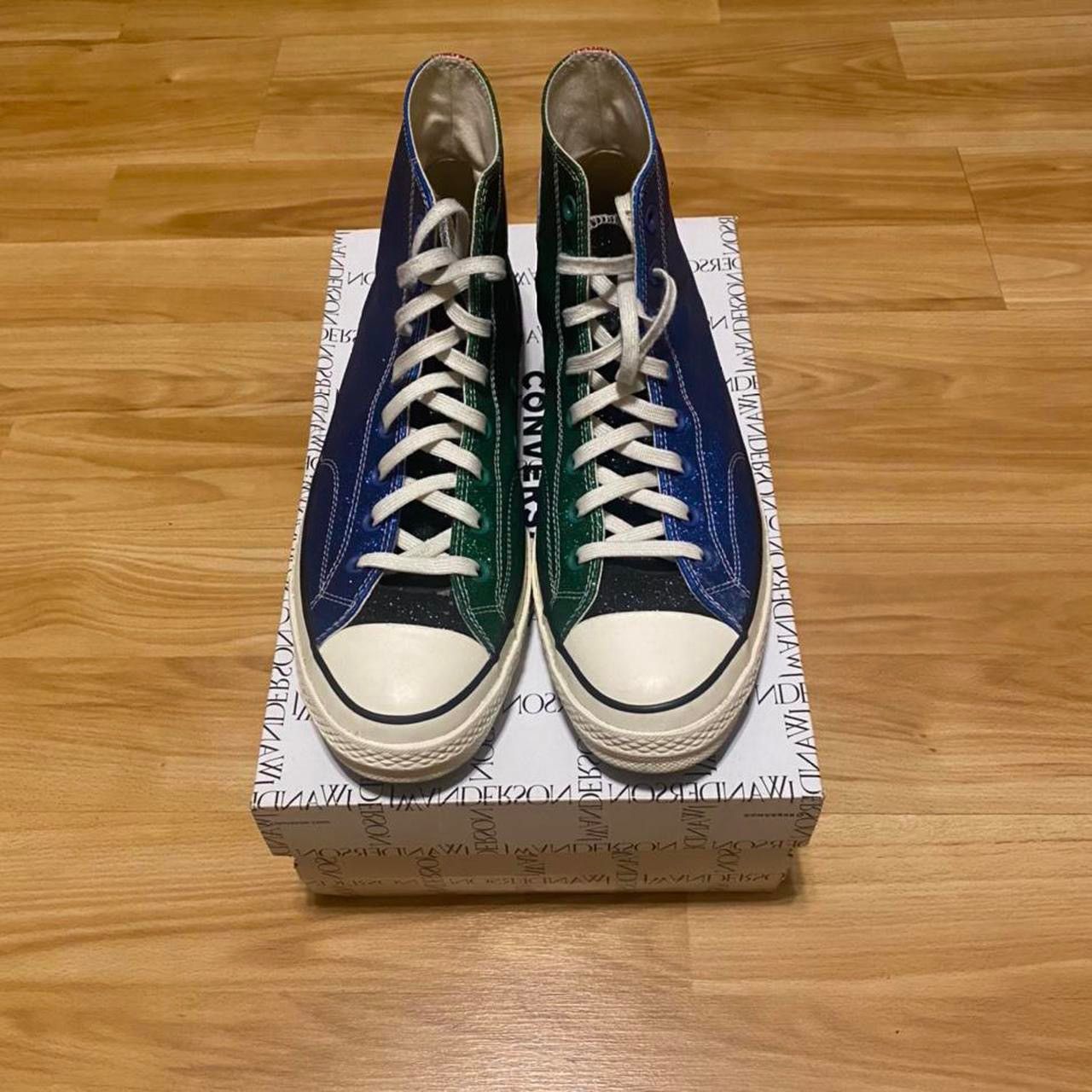 Converse jw anderson blue green hotsell