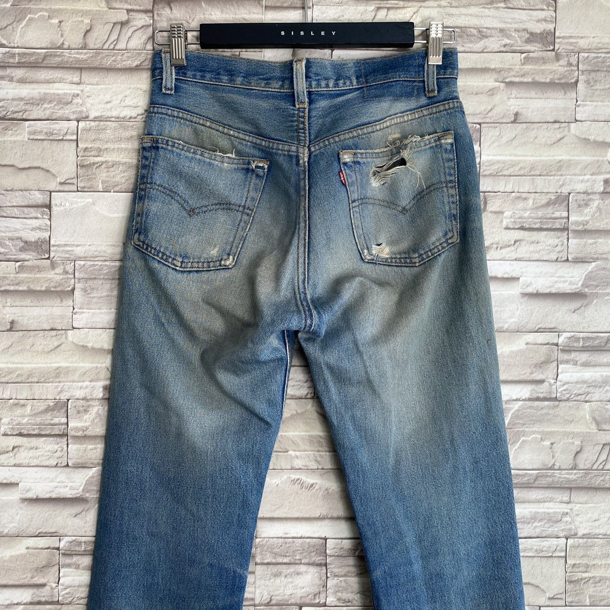 Levi's Vintage 80s Levis 501 Grunge Distressed Jeans 28x30 Size US 28 / EU 44 - 11 Thumbnail