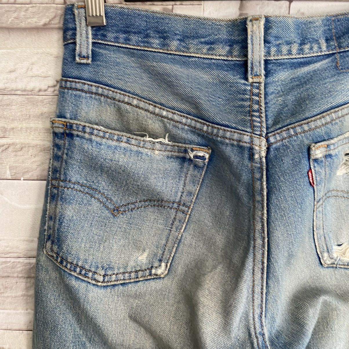 Levi's Vintage 80s Levis 501 Grunge Distressed Jeans 28x30 Size US 28 / EU 44 - 14 Thumbnail