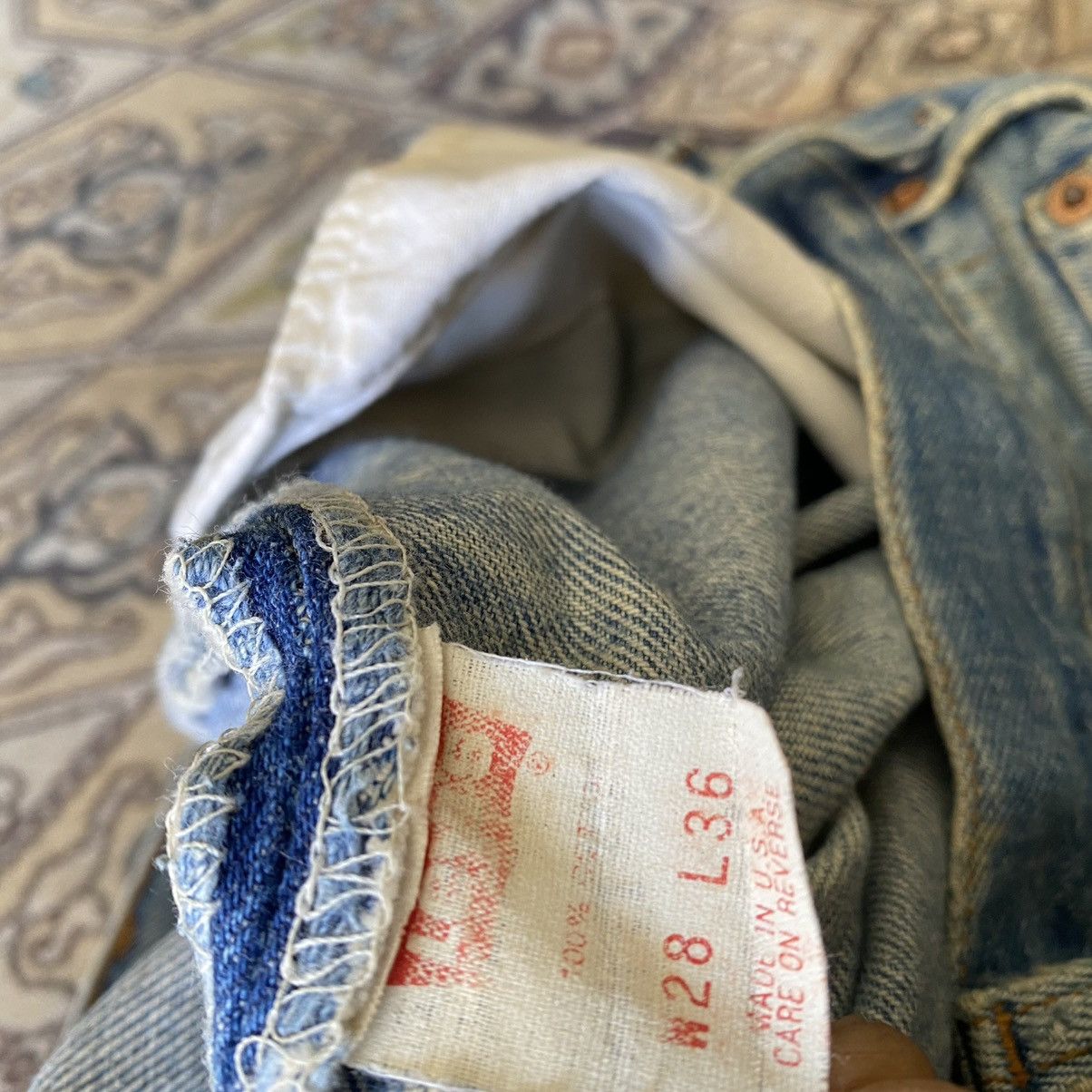 Levi's Vintage 80s Levis 501 Grunge Distressed Jeans 28x30 Size US 28 / EU 44 - 19 Thumbnail