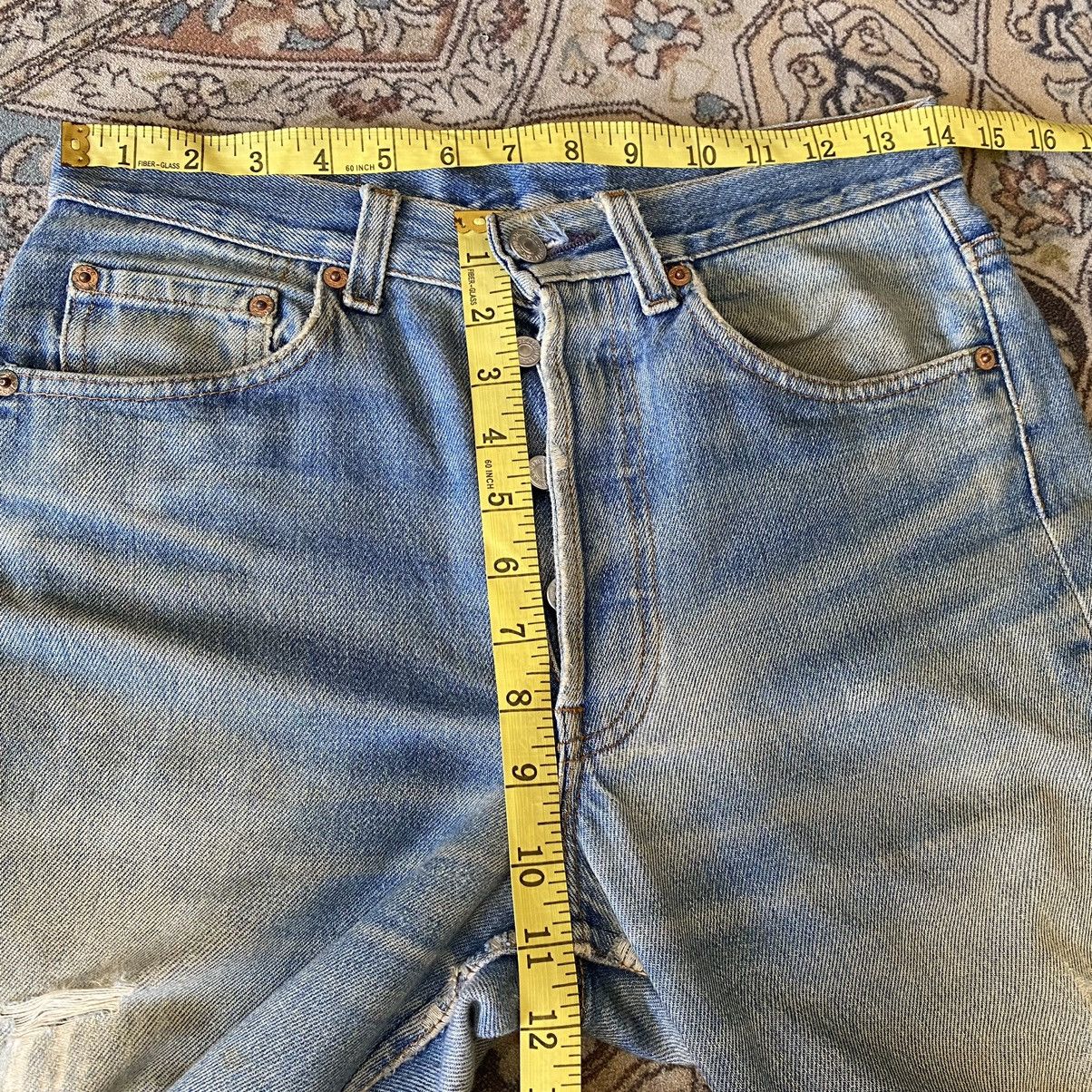 Levi's Vintage 80s Levis 501 Grunge Distressed Jeans 28x30 Size US 28 / EU 44 - 21 Thumbnail