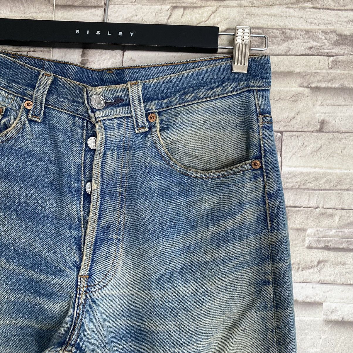 Levi's Vintage 80s Levis 501 Grunge Distressed Jeans 28x30 Size US 28 / EU 44 - 9 Thumbnail